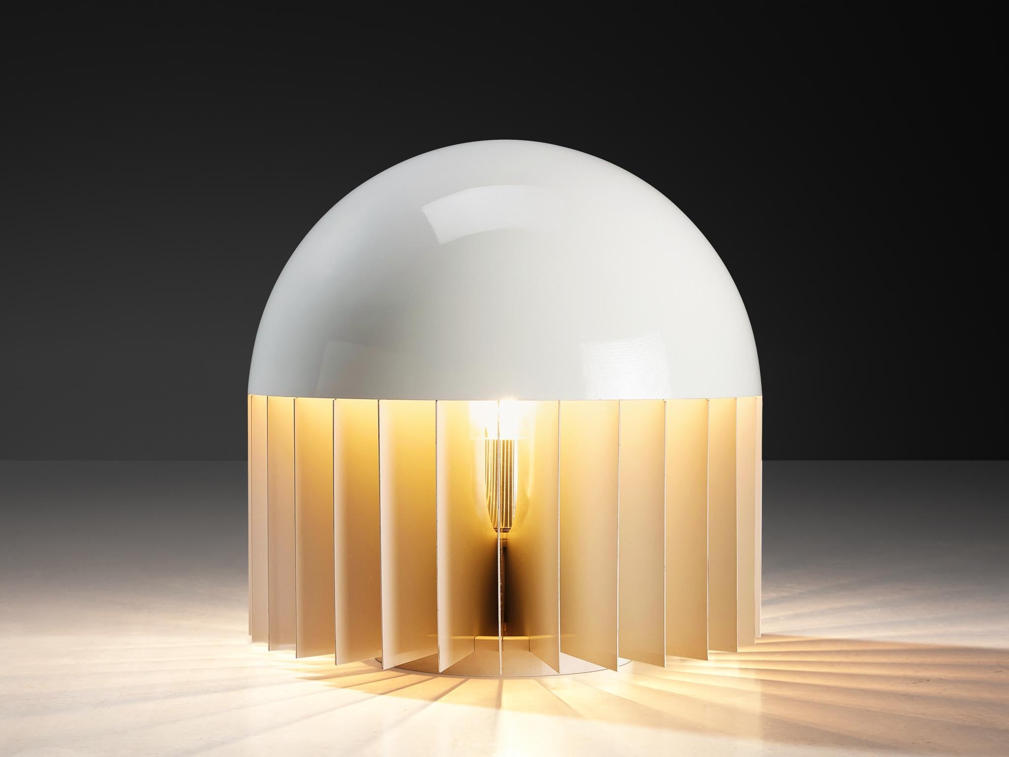 Giancarlo Mattioli for Sirrah 'MT' Floor or Table Lamp in White Aluminum