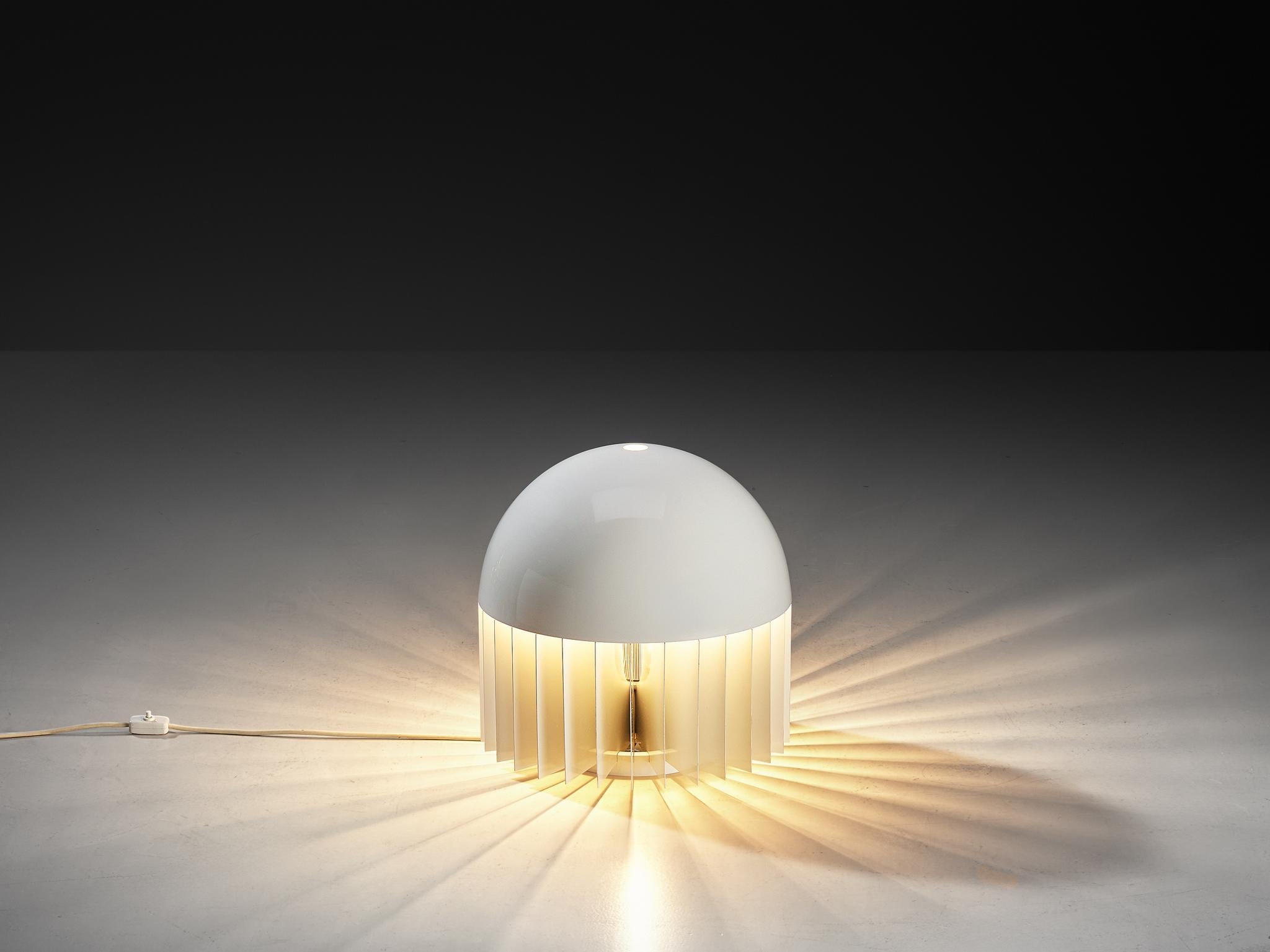 Giancarlo Mattioli for Sirrah 'MT' Floor or Table Lamp in White Aluminum