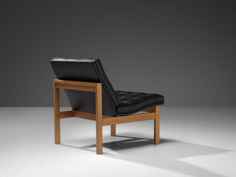 Torben Lind & Ole Gjerløv-Knudsen Pair of Easy Chairs Oak and Leather