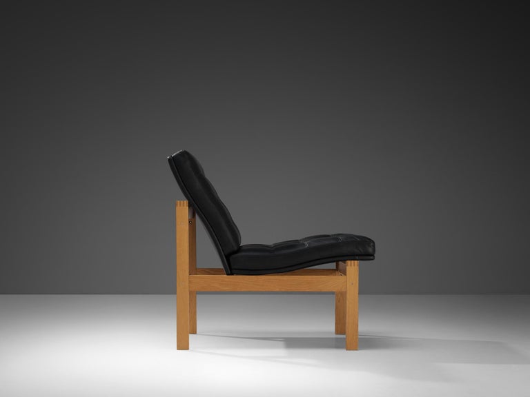 Torben Lind & Ole Gjerløv-Knudsen Pair of Easy Chairs Oak and Leather