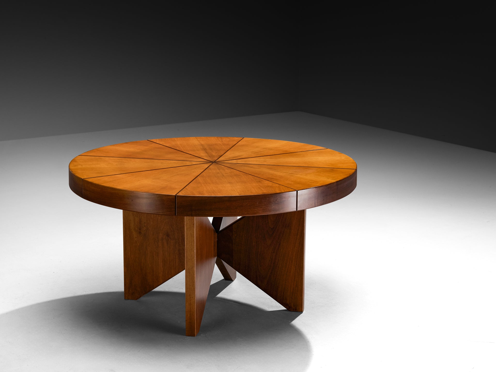 Ferdinando Meccani 'Circolare' Dining Table or Center Table in Walnut