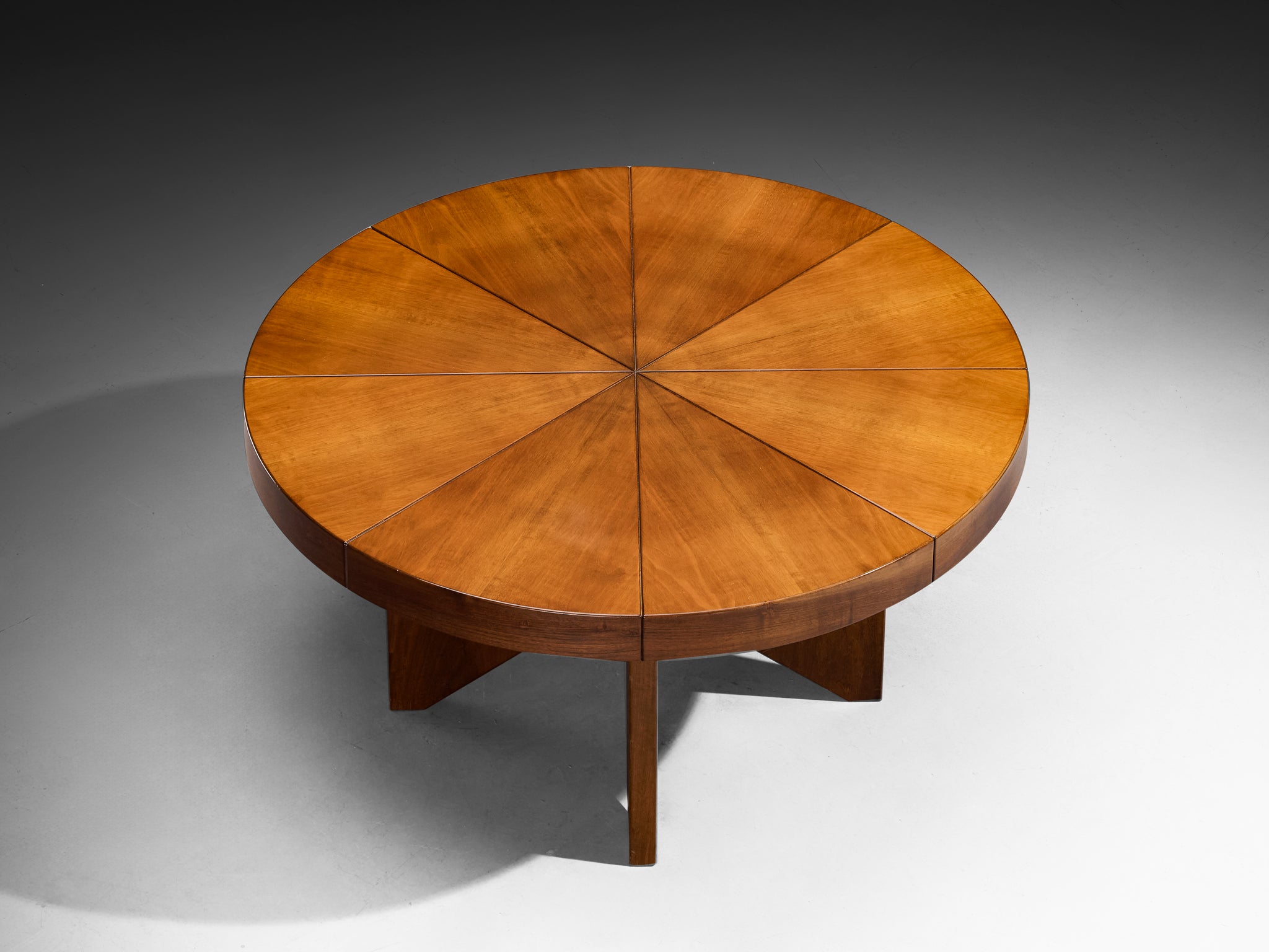 Ferdinando Meccani 'Circolare' Dining Table or Center Table in Walnut