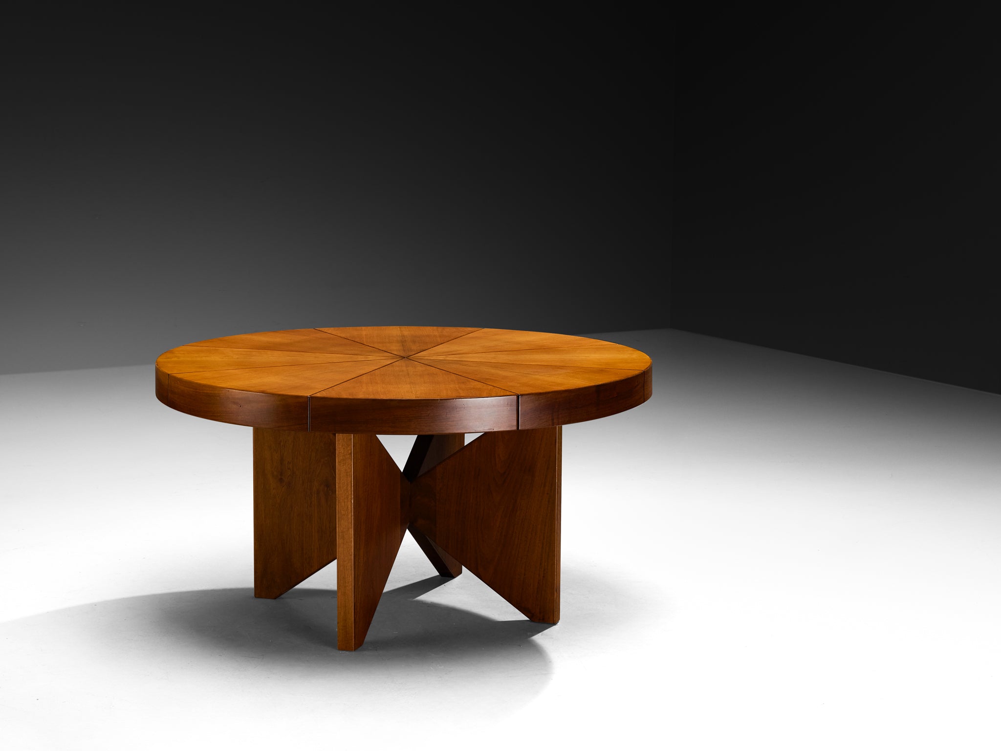 Ferdinando Meccani 'Circolare' Dining Table or Center Table in Walnut