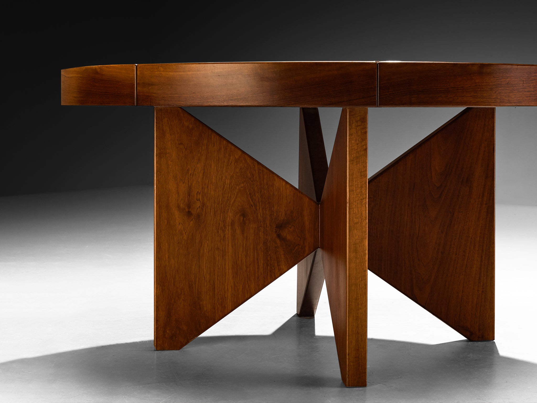 Ferdinando Meccani 'Circolare' Dining Table or Center Table in Walnut