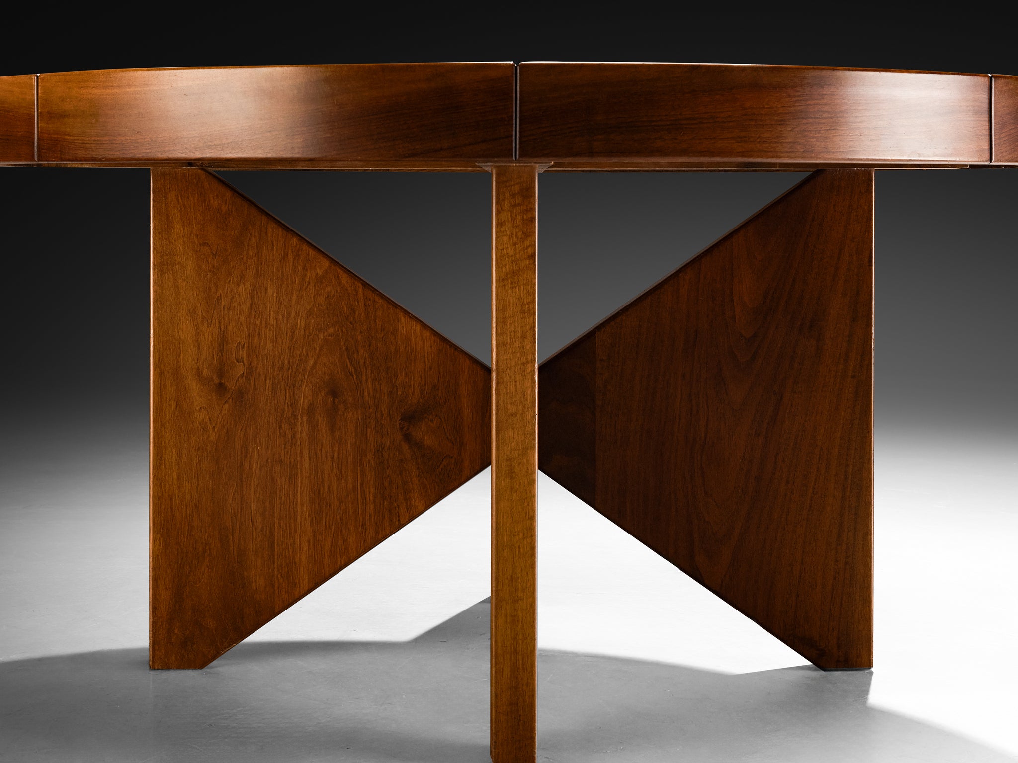 Ferdinando Meccani 'Circolare' Dining Table or Center Table in Walnut