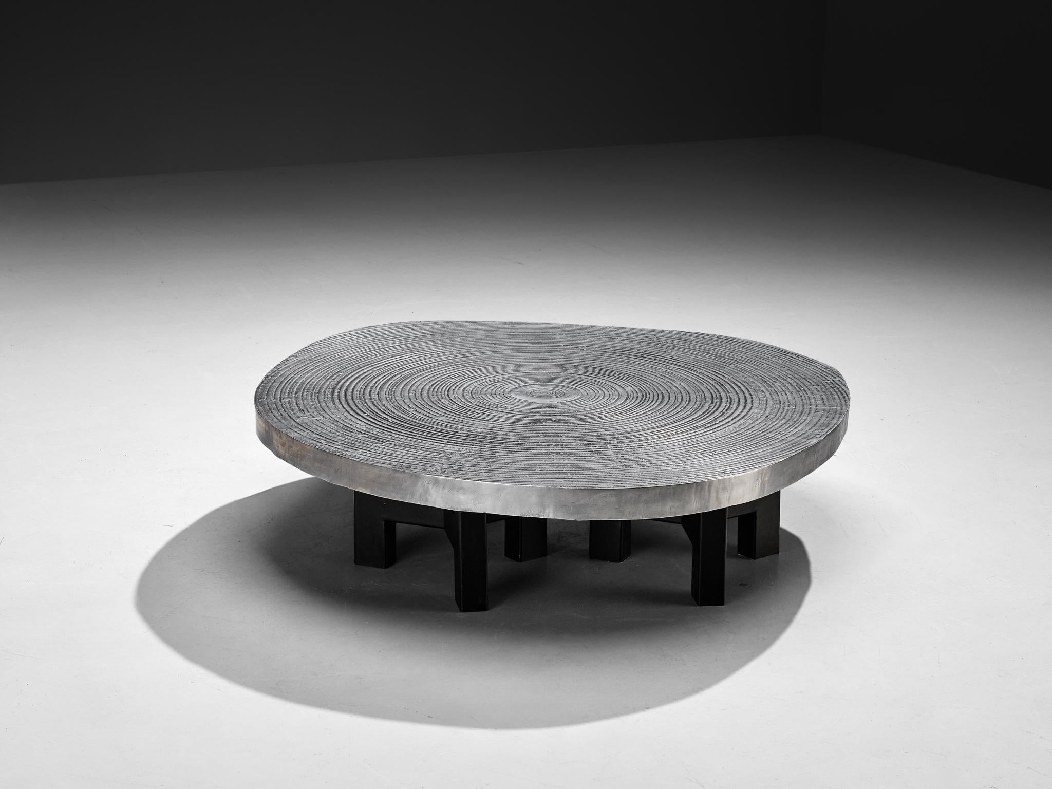 Ado Chale 'Goutte D’Eau' Coffee Table in Aluminium