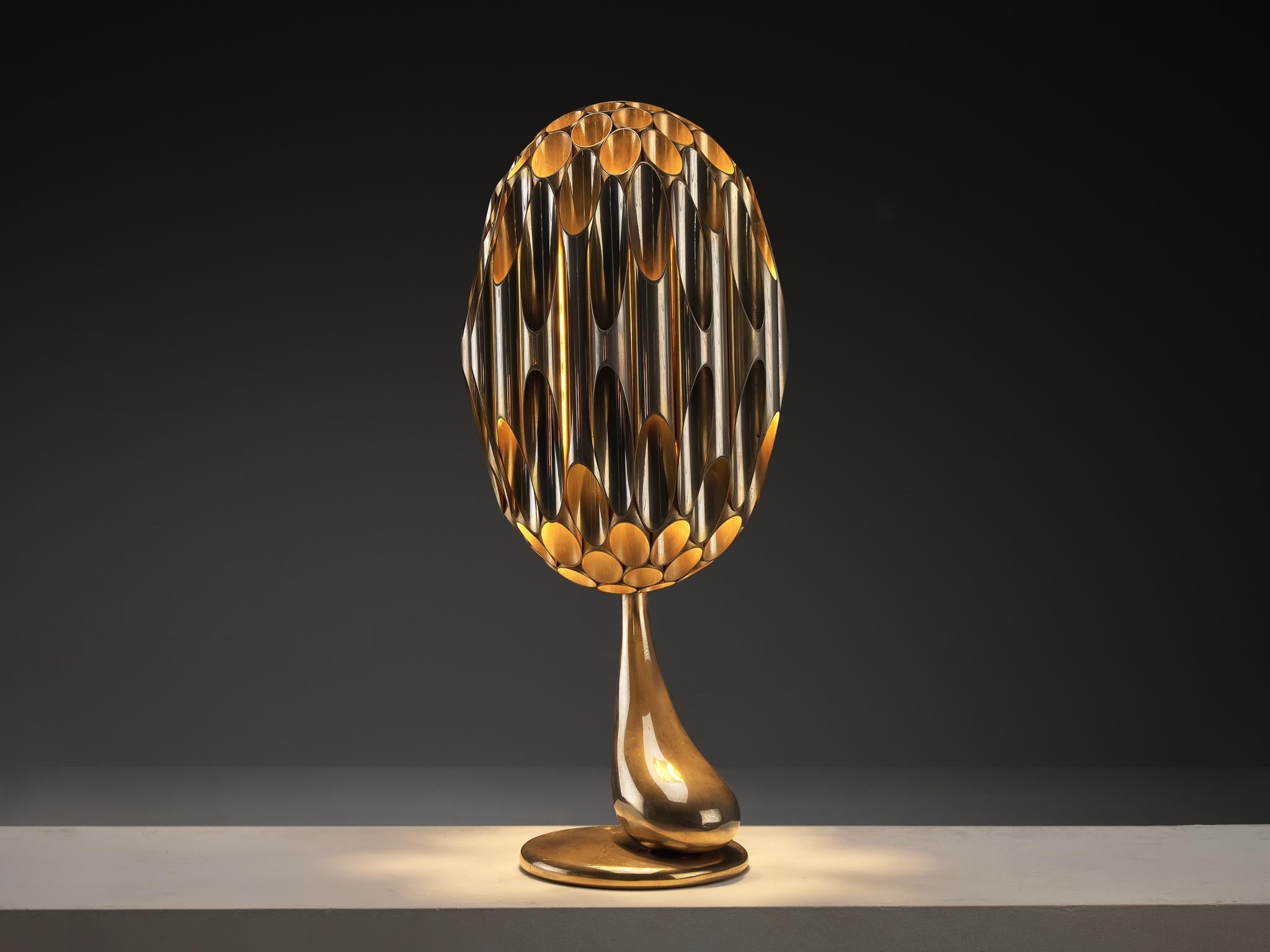 Atelier Michel Armand Sculptural 'Morille' Table Lamp