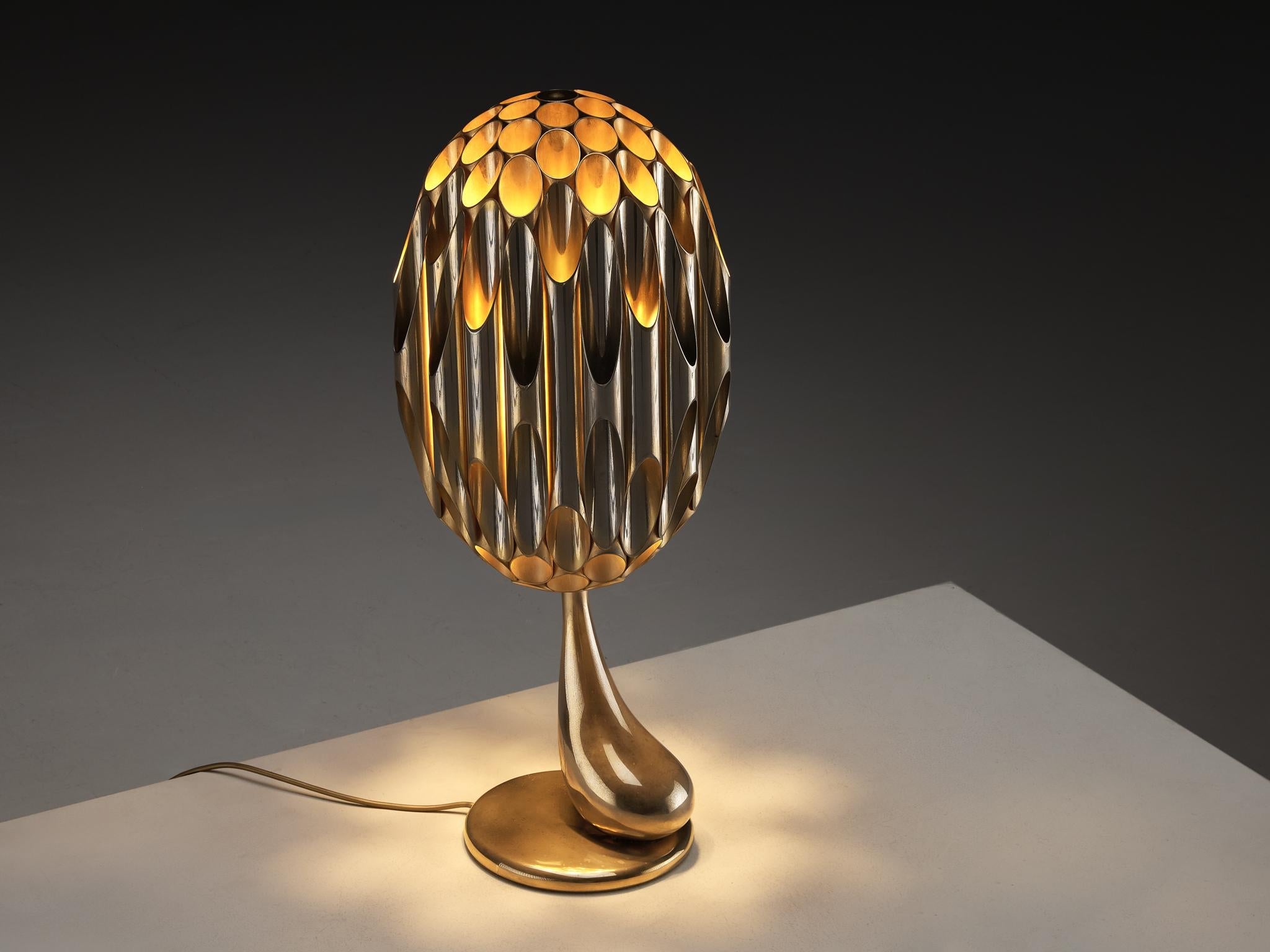 Atelier Michel Armand Sculptural 'Morille' Table Lamp