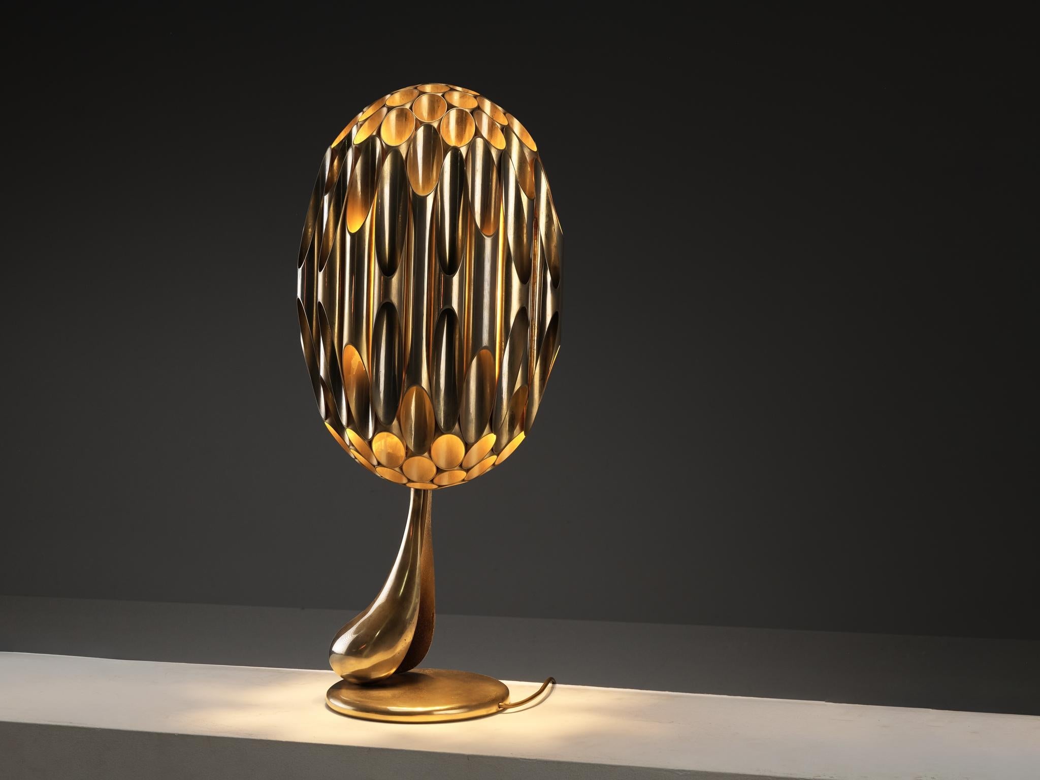 Atelier Michel Armand Sculptural 'Morille' Table Lamp