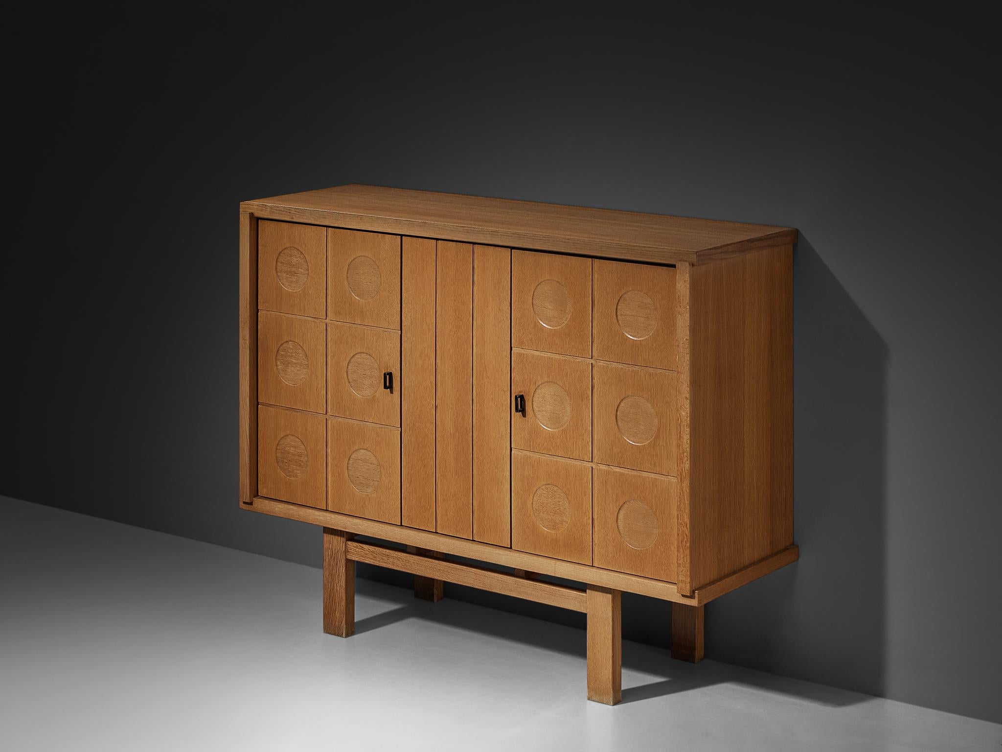 Belgian Brutalist Cabinet in Oak