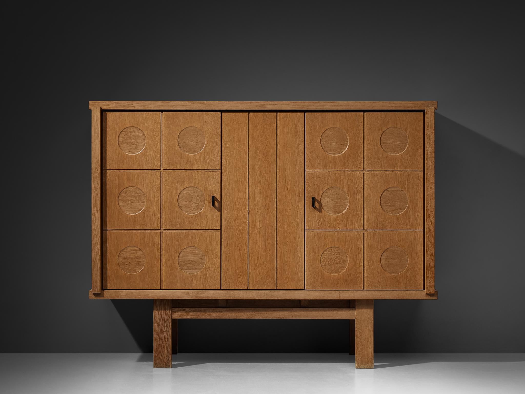 Belgian Brutalist Cabinet in Oak