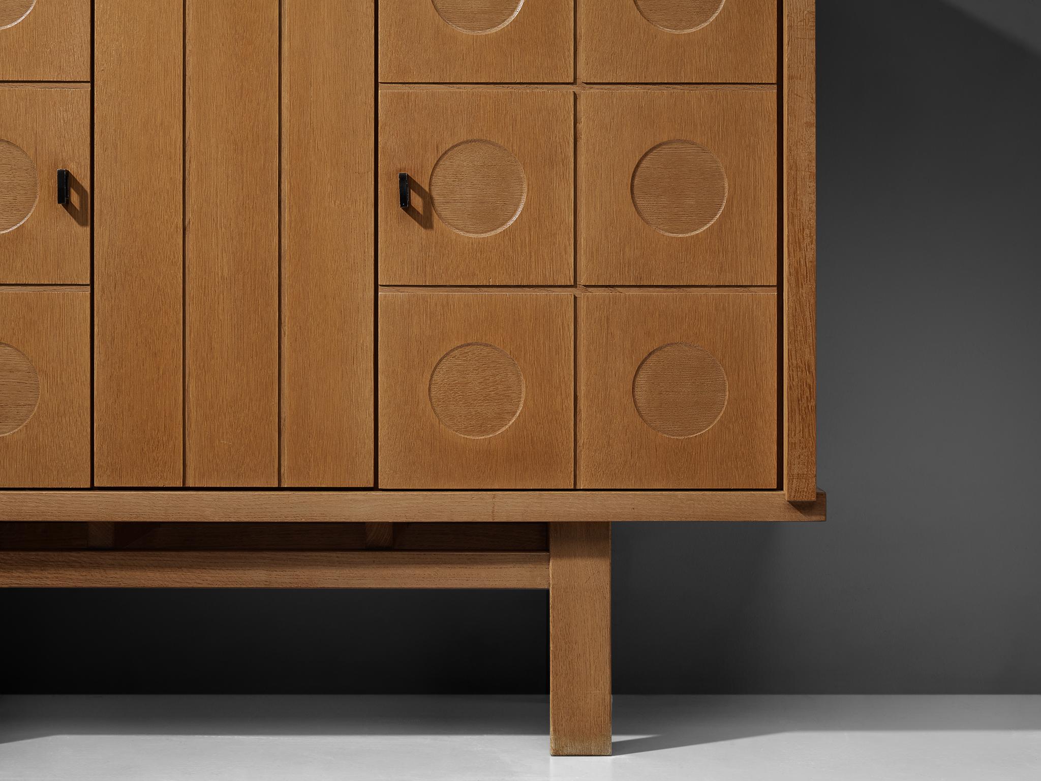 Belgian Brutalist Cabinet in Oak