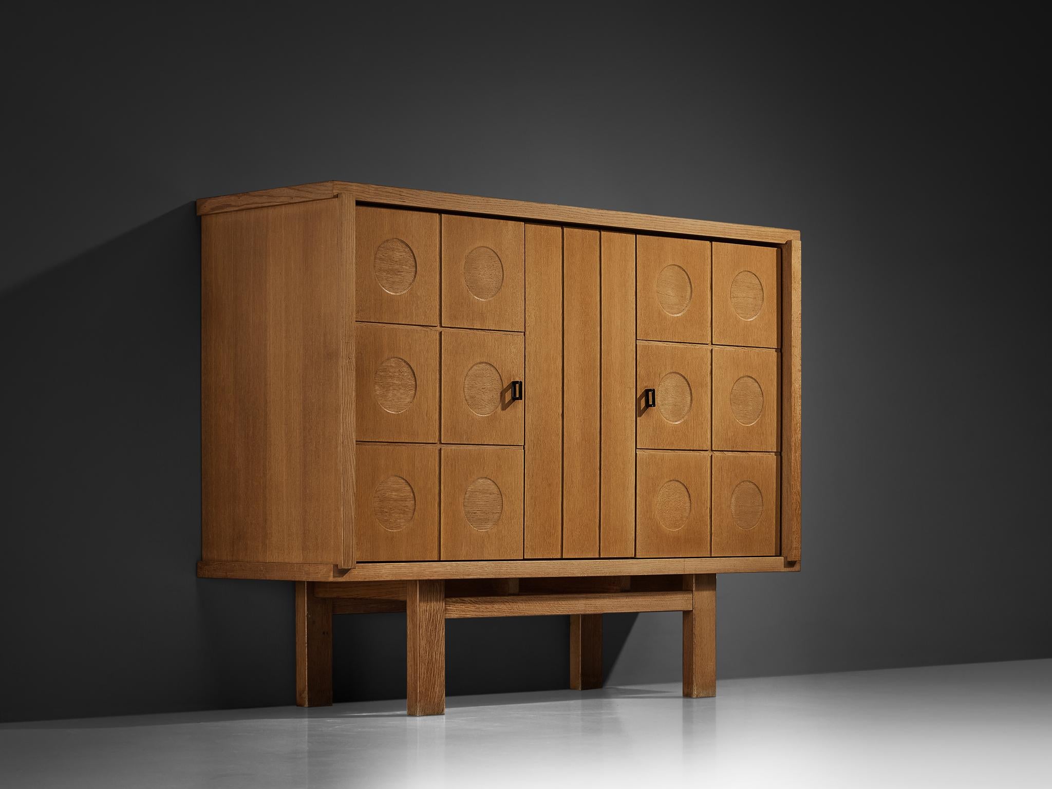 Belgian Brutalist Cabinet in Oak