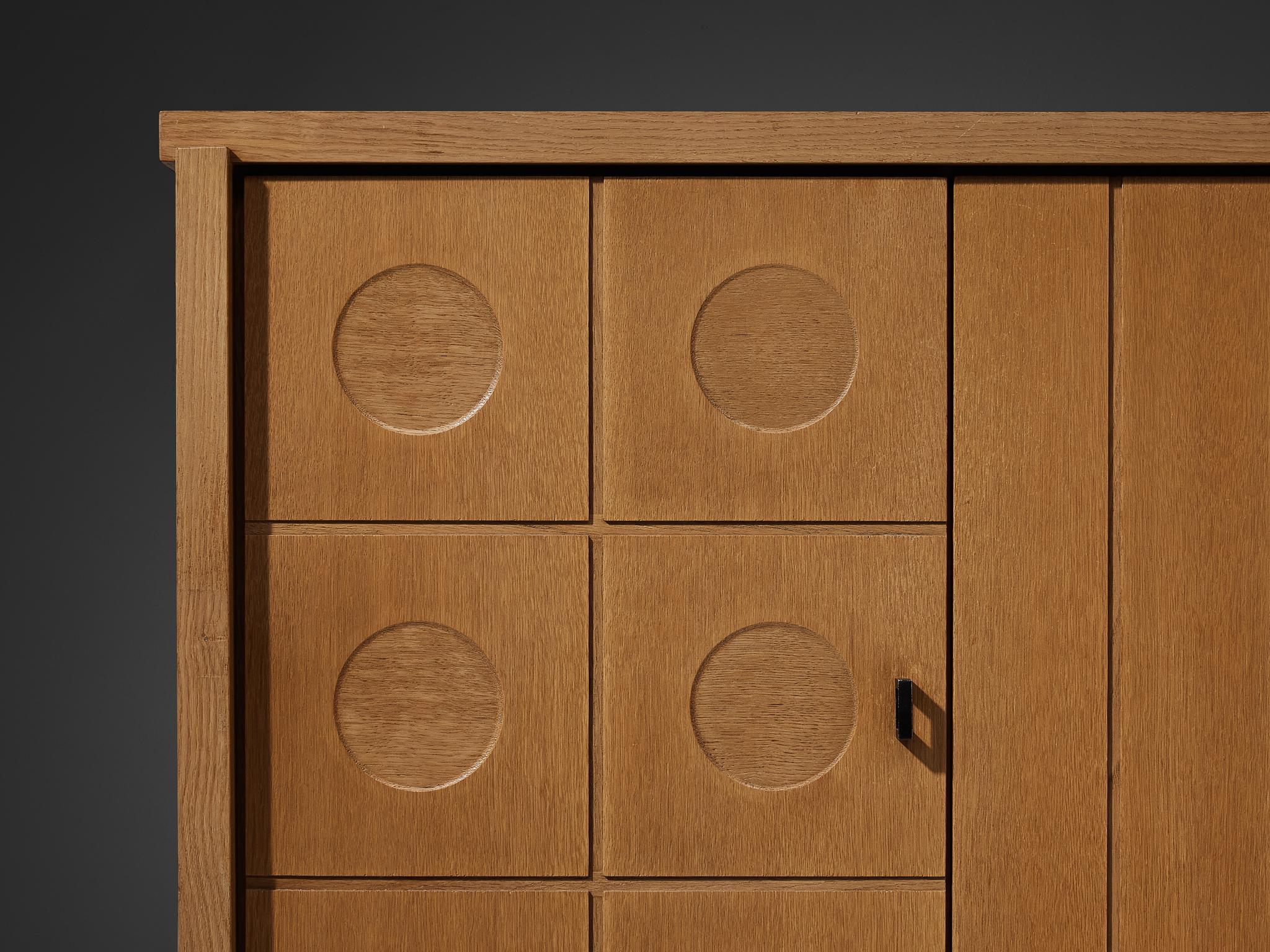 Belgian Brutalist Cabinet in Oak