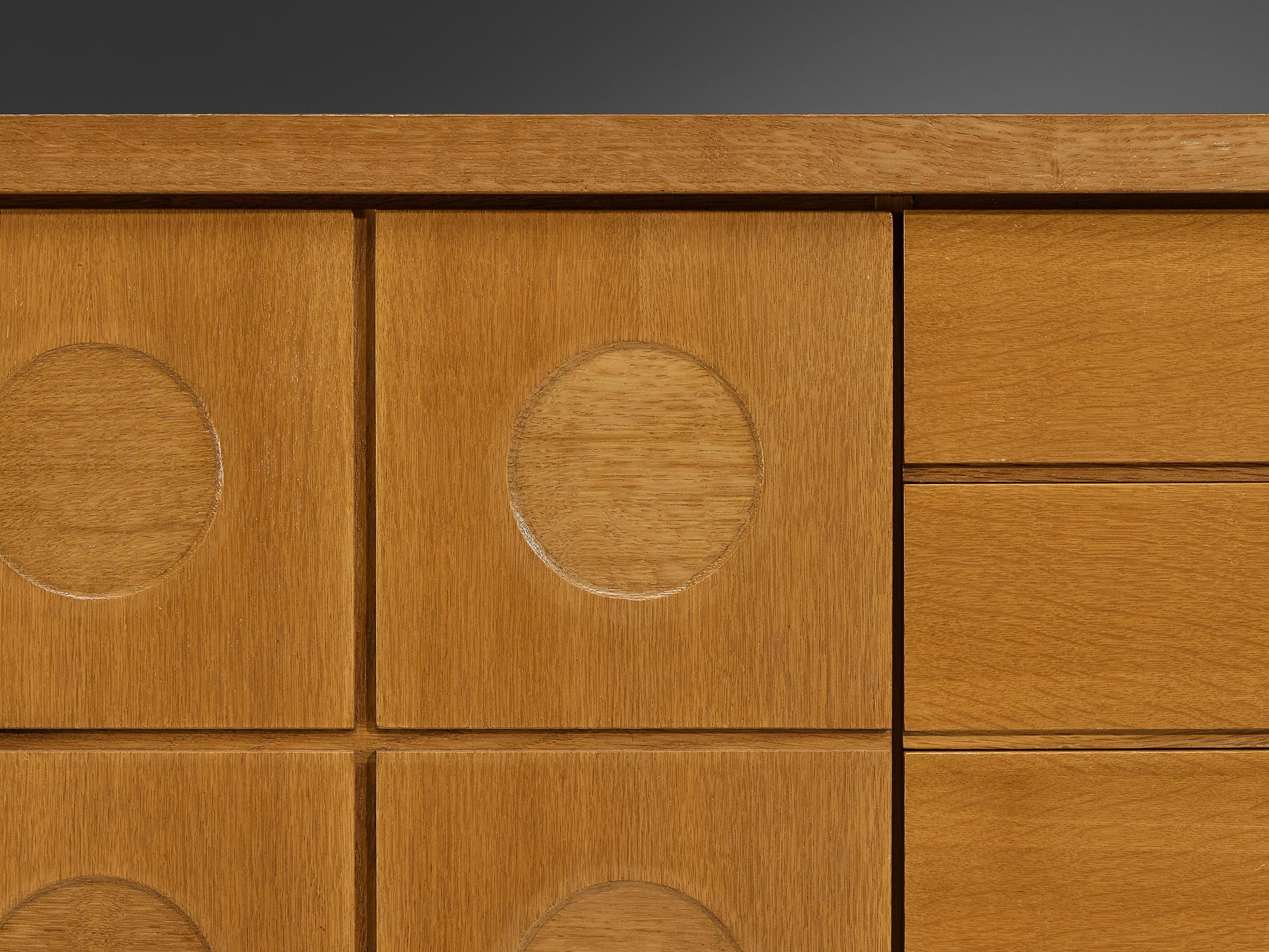 Belgian Brutalist Sideboard in Oak