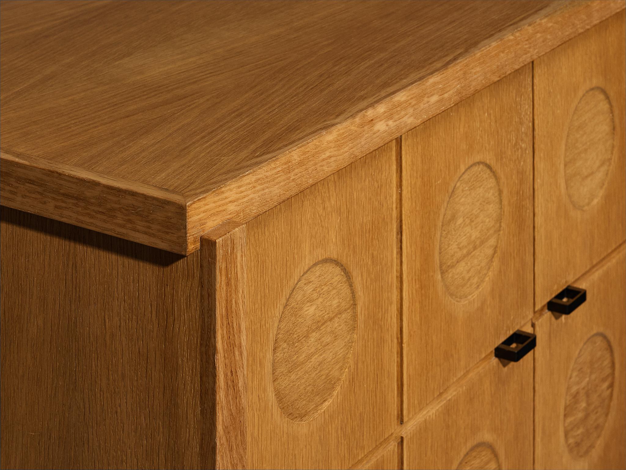 Belgian Brutalist Sideboard in Oak