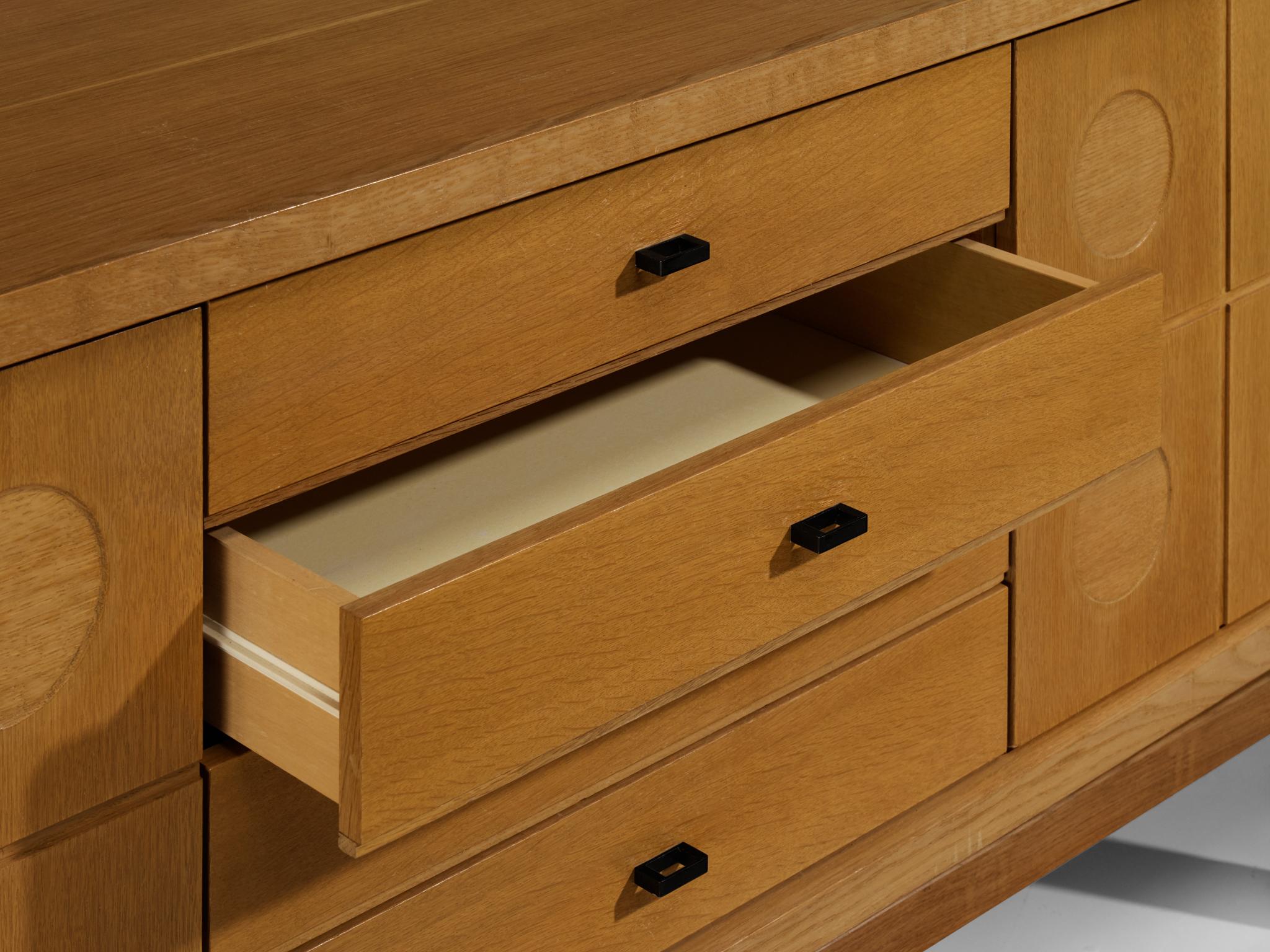 Belgian Brutalist Sideboard in Oak