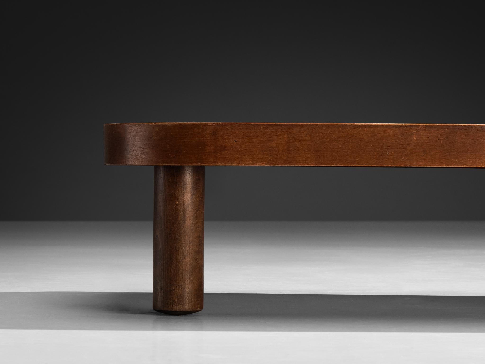 Roger Capron 'Shogun' Coffee Table in Ceramic and Wood