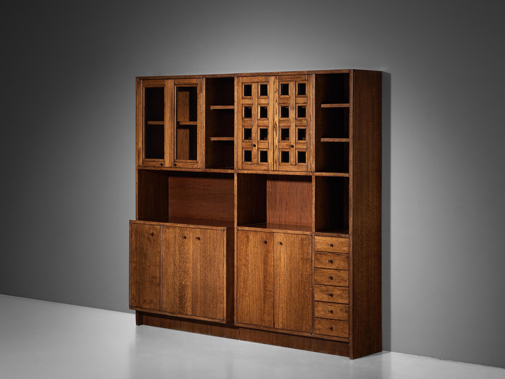 Giuseppe Rivadossi for Officina Rivadossi Large Cabinet in Oak