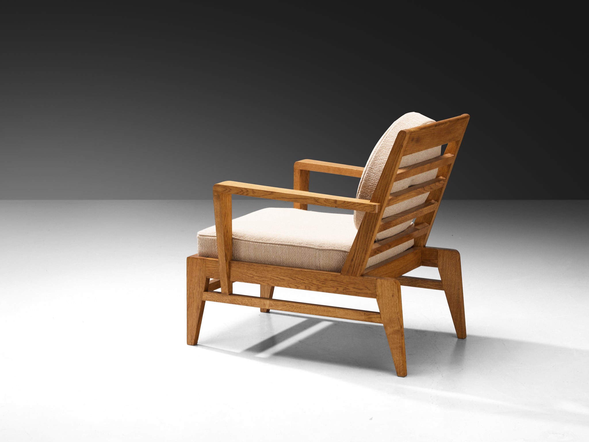 René Gabriel for Lieuvin 'RG178' Lounge Chairs in Solid Wood