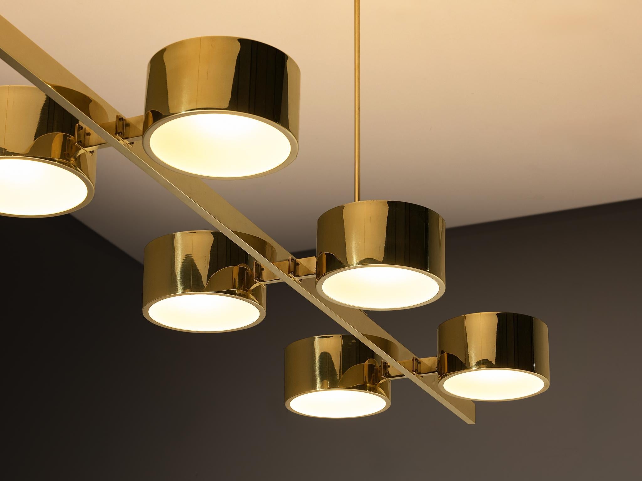 Hans-Agne Jakobsson 'T 261/12' Chandelier in Brass