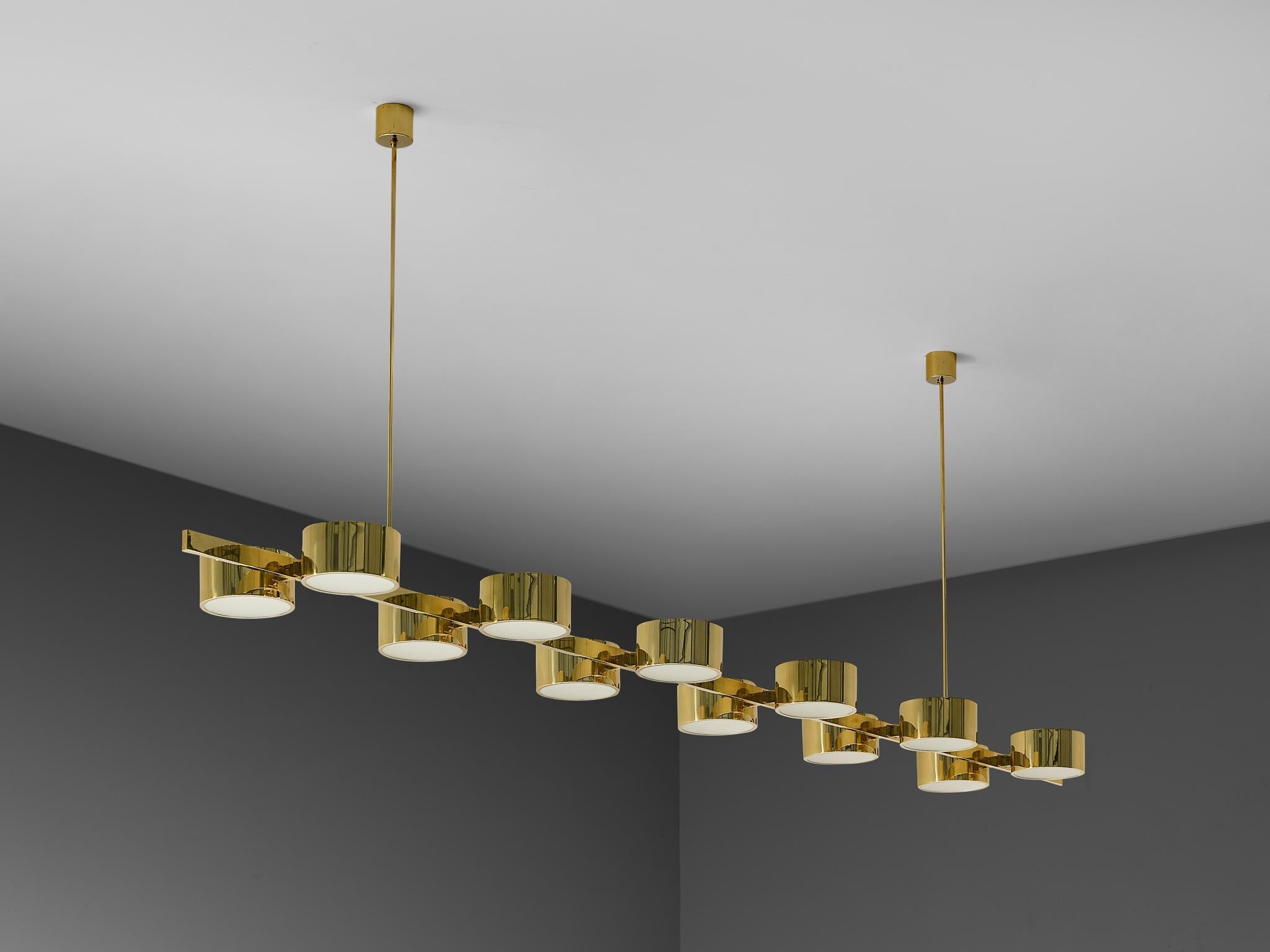 Hans-Agne Jakobsson 'T 261/12' Chandelier in Brass