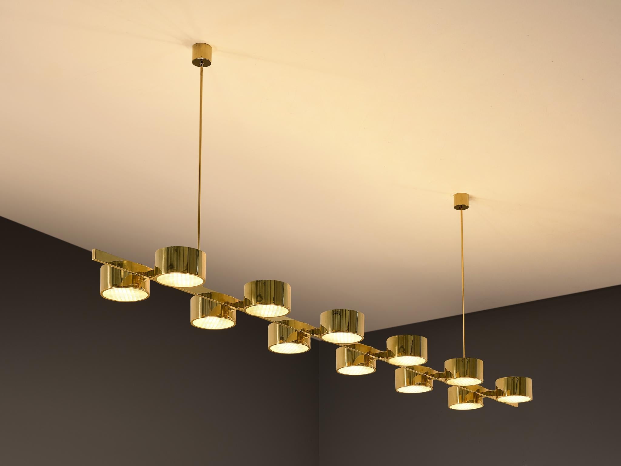 Hans-Agne Jakobsson 'T 261/12' Chandelier in Brass