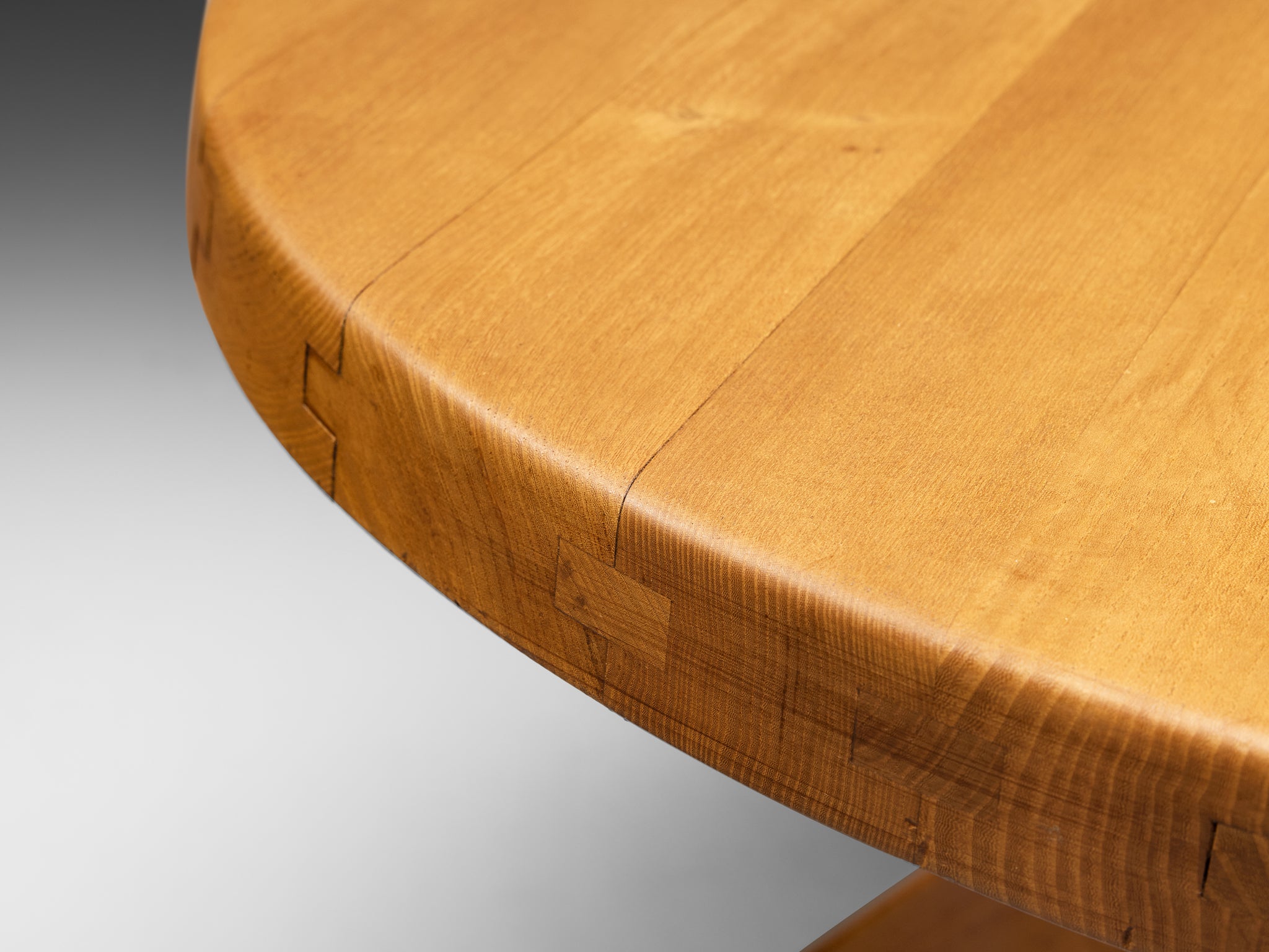 Early Pierre Chapo 'Sfax' T 21 A Dining Table in Solid Elm