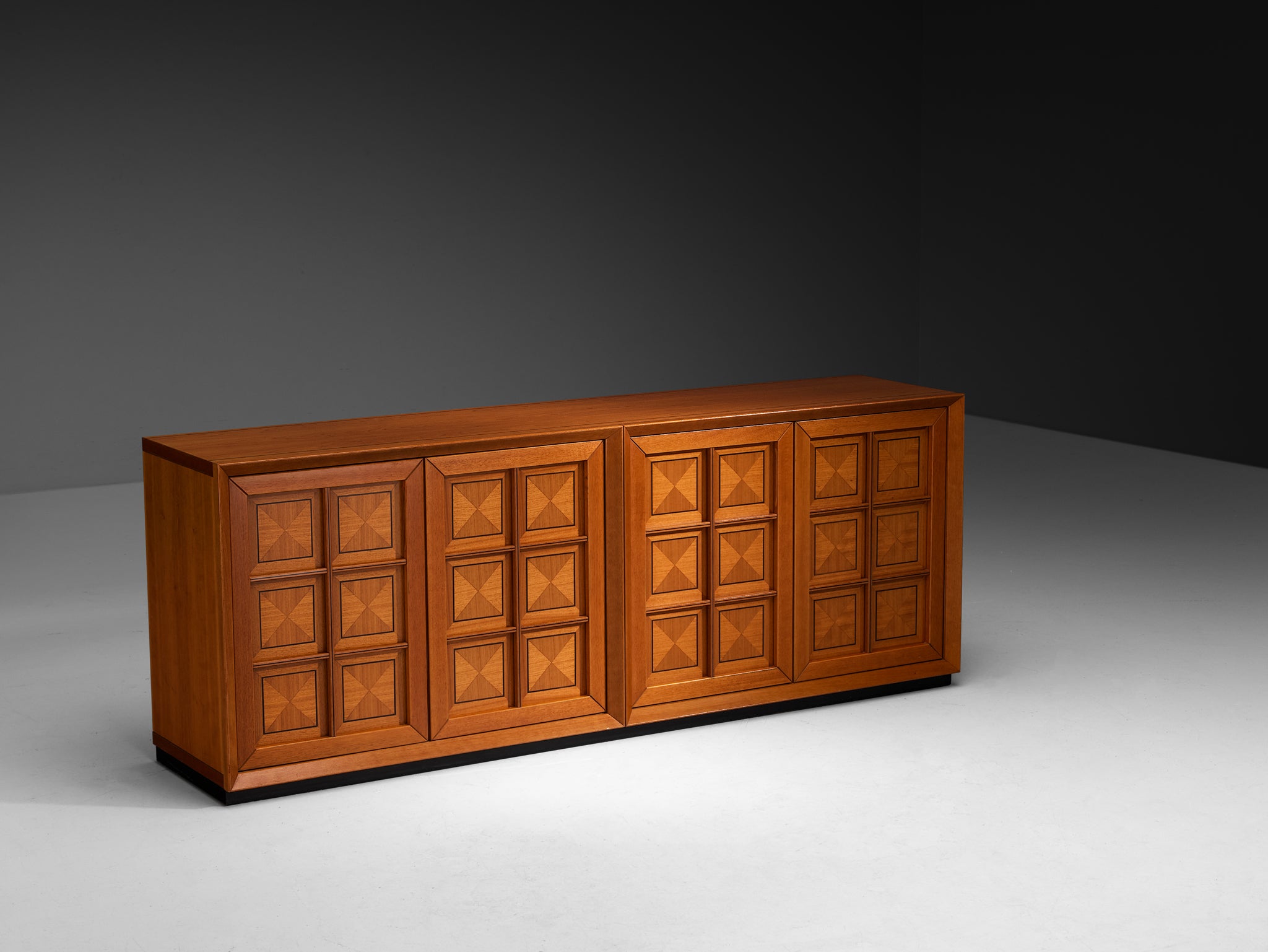 Italian Post-Modern Sideboard with Geometric Front