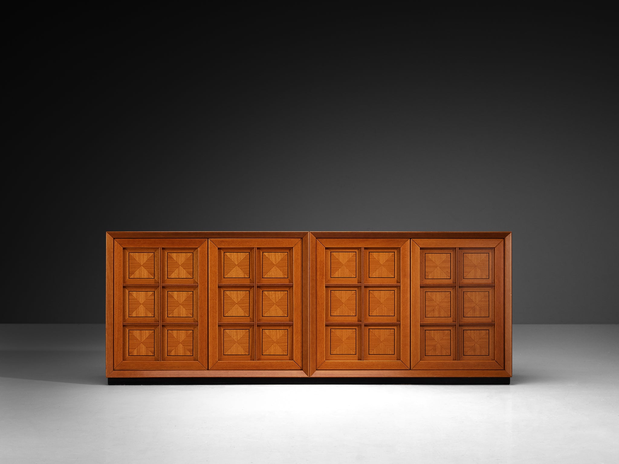 Italian Post-Modern Sideboard with Geometric Front