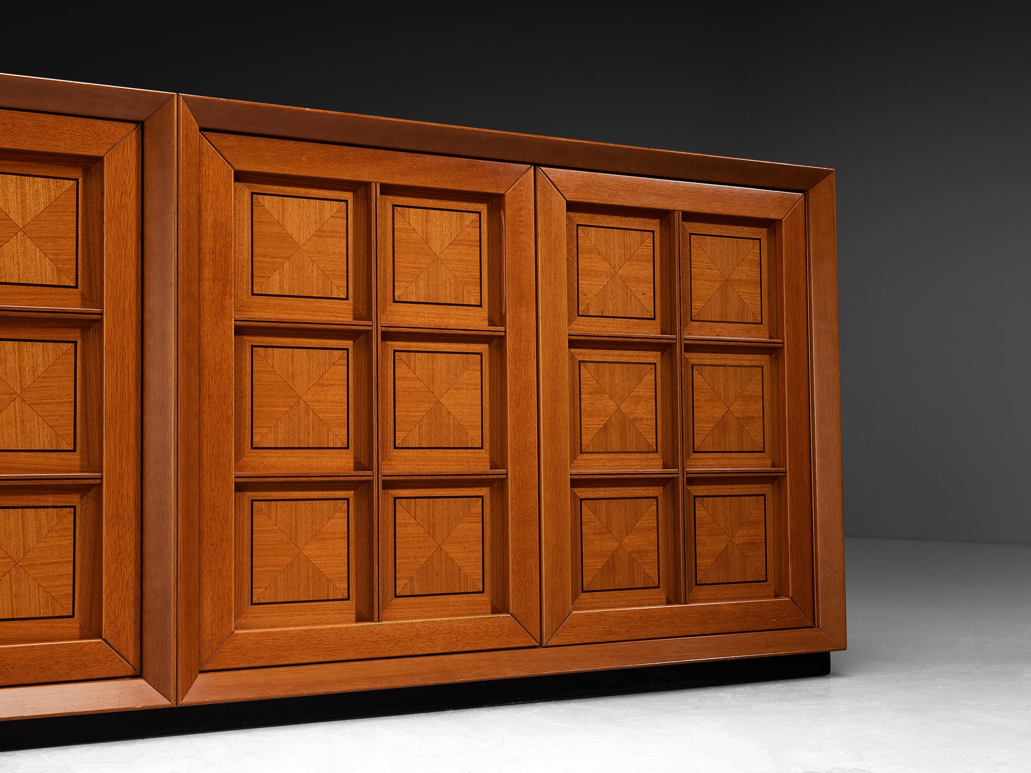 Italian Post-Modern Sideboard with Geometric Front