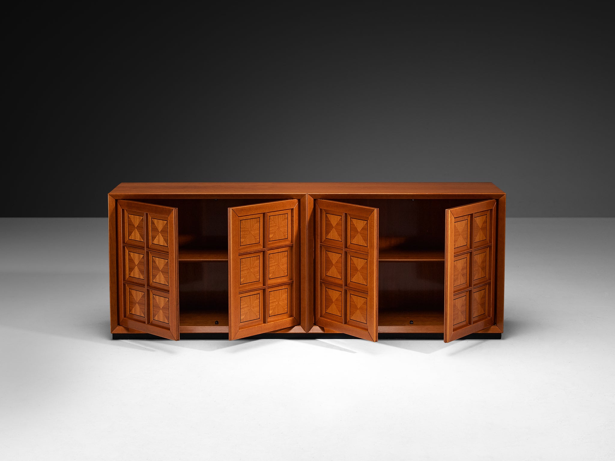 Italian Post-Modern Sideboard with Geometric Front