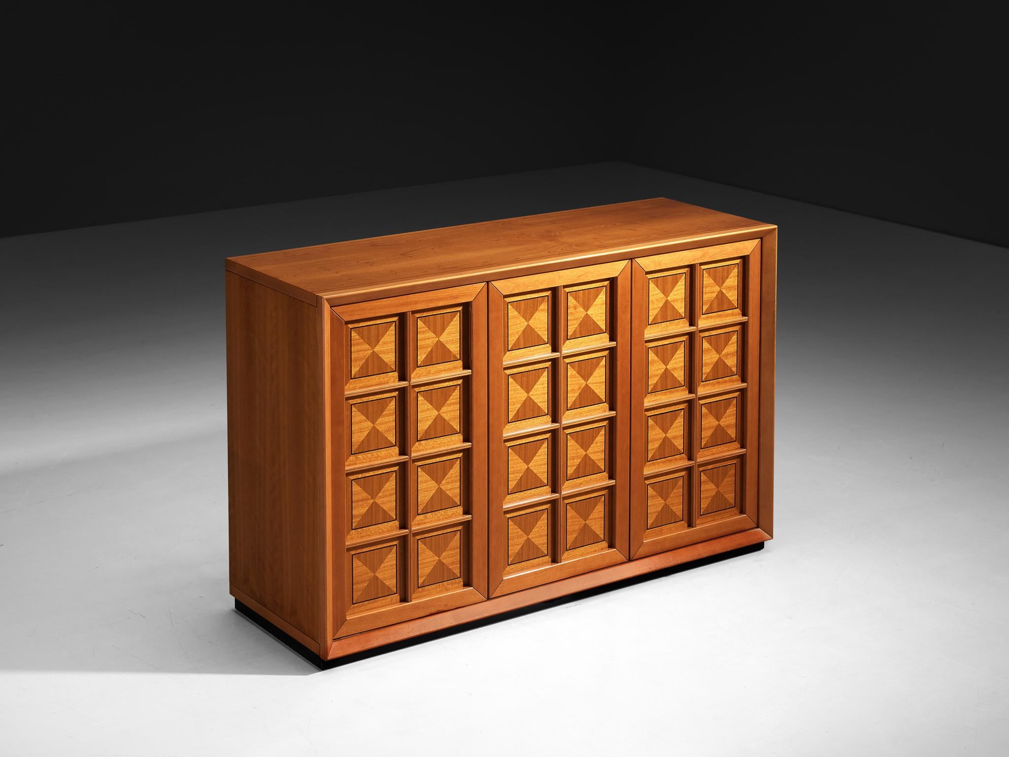 Italian Post-Modern Sideboard with Geometric Front