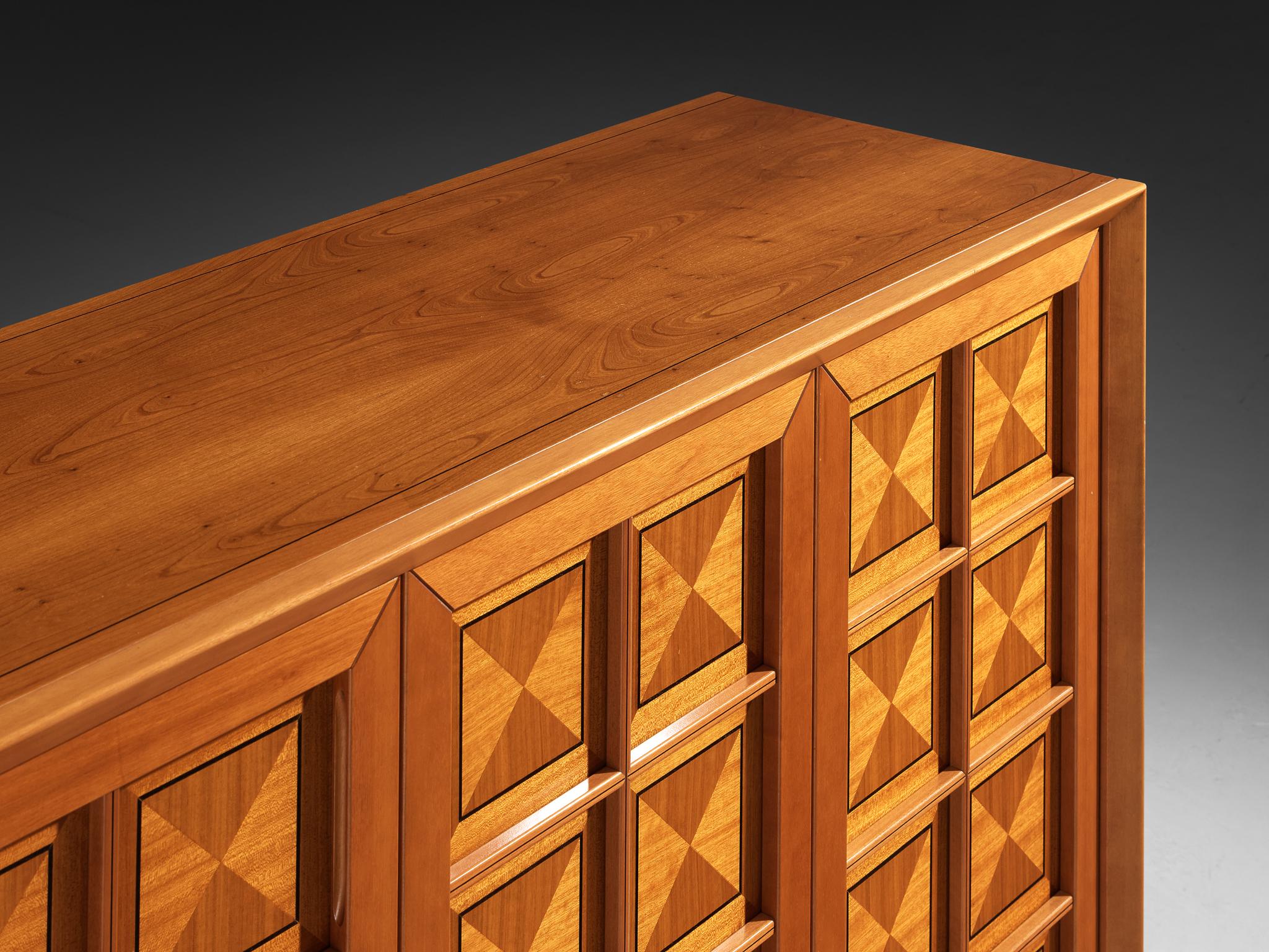 Italian Post-Modern Sideboard with Geometric Front