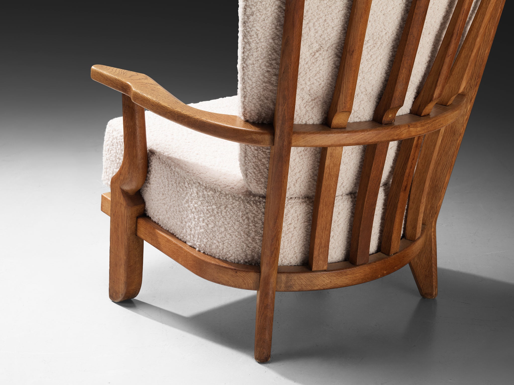 Guillerme & Chambron for Votre Maison 'Grand Repos' Lounge Chairs in Oak