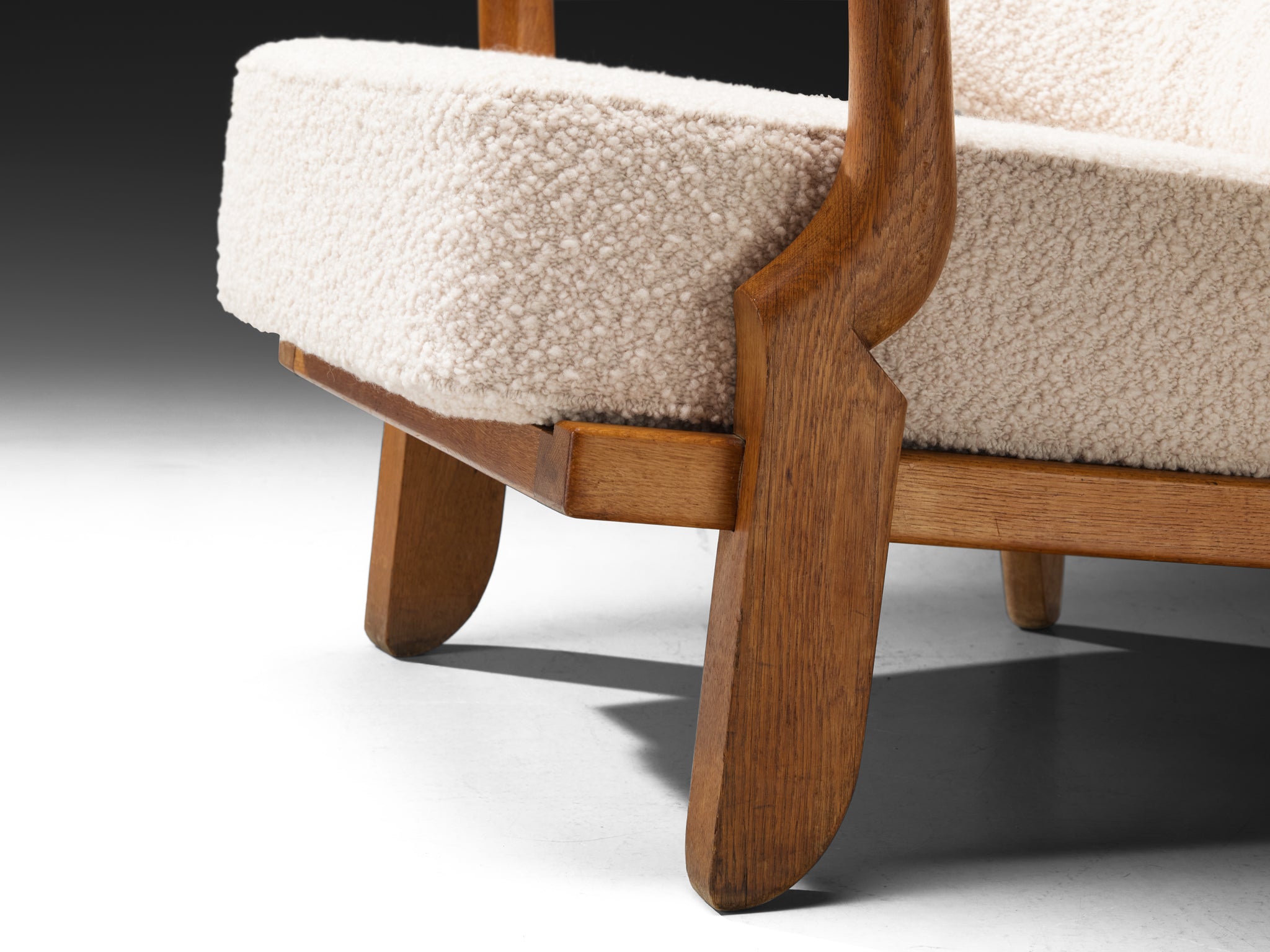 Guillerme & Chambron for Votre Maison 'Grand Repos' Lounge Chairs in Oak