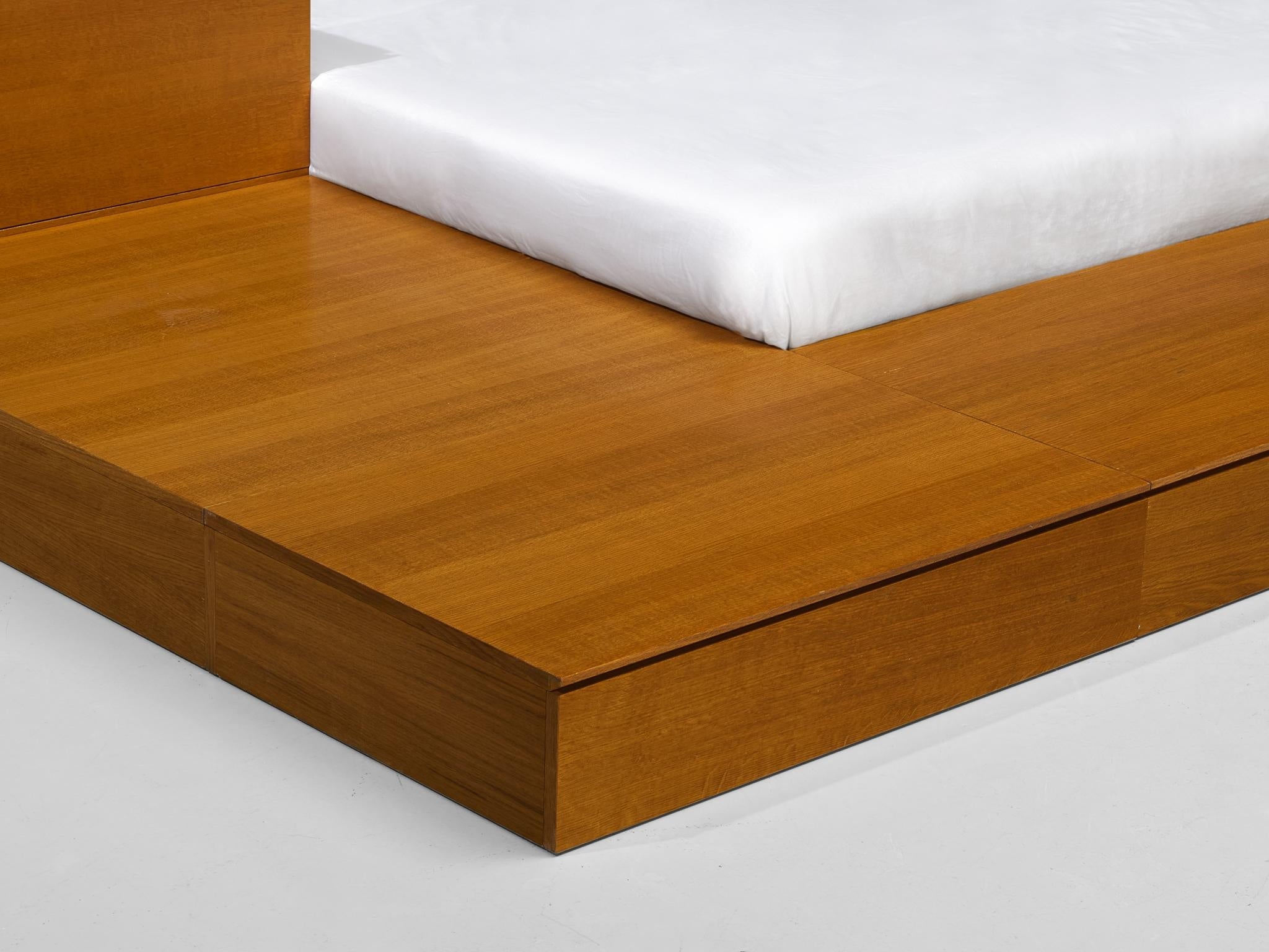 Cini Boeri for Arflex 'Tuttoletto' Queen Bed in Oak