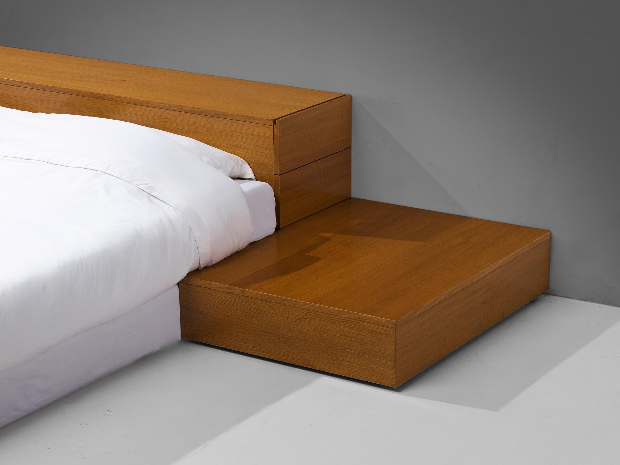 Cini Boeri for Arflex 'Tuttoletto' Queen Bed in Oak