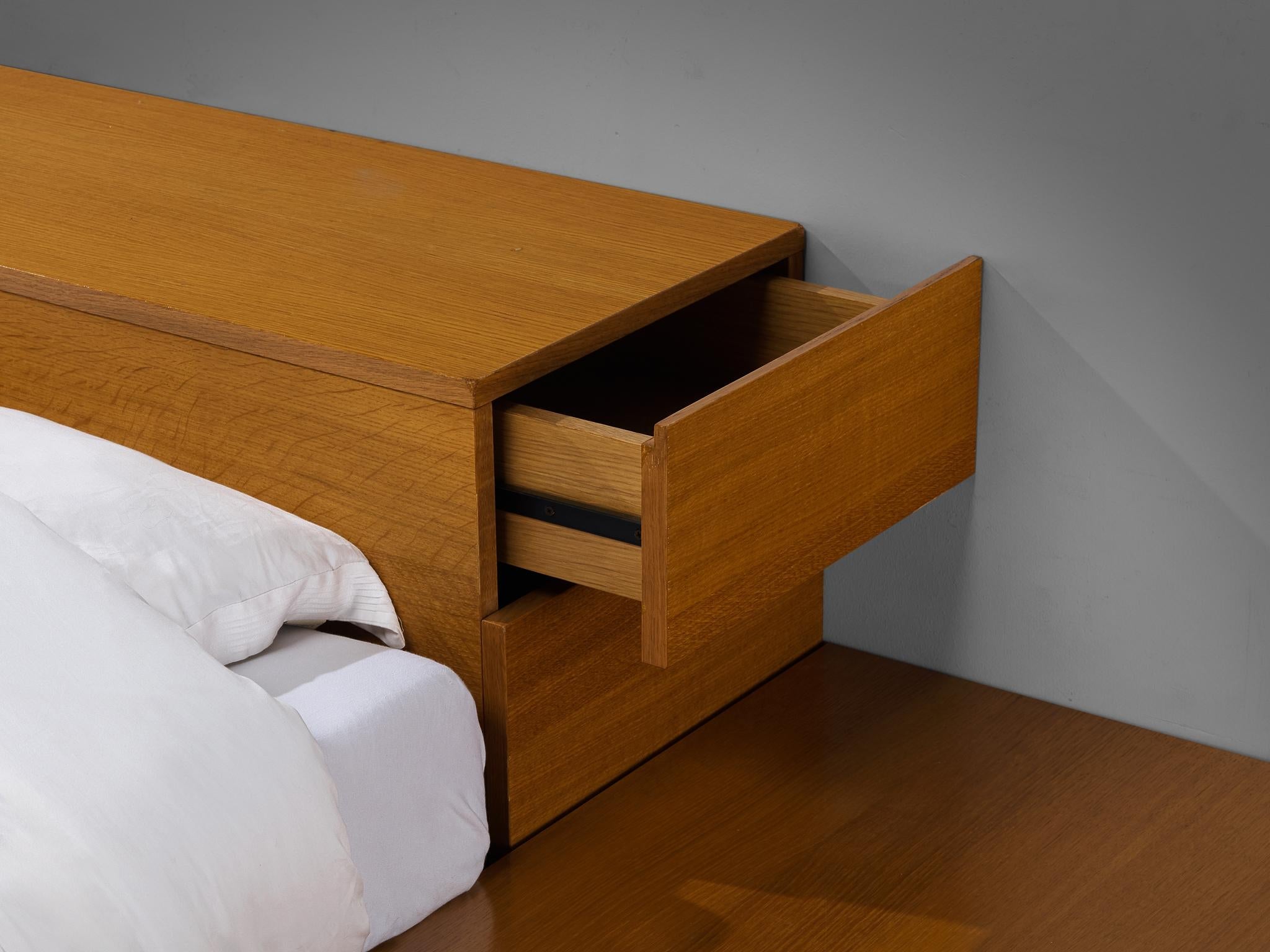 Cini Boeri for Arflex 'Tuttoletto' Queen Bed in Oak