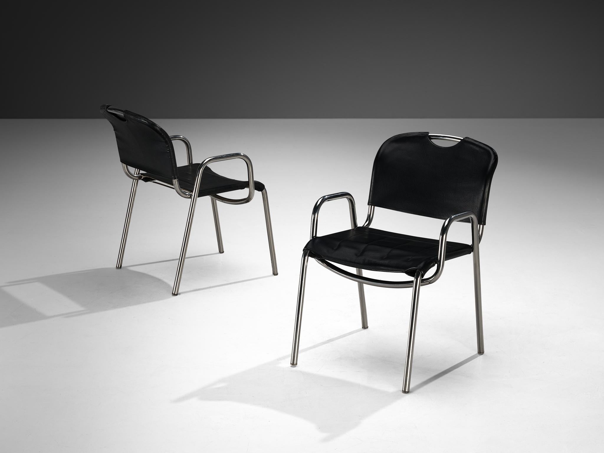 Achille Castiglioni for Zanotta Set of Twelve 'Castiglia' Dining Chairs