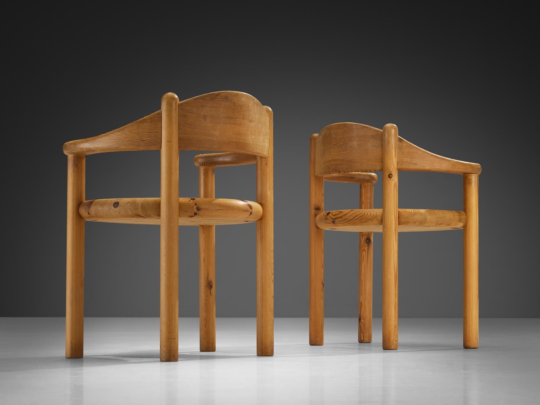 Rainer Daumiller Set of Six Armchairs in Solid Pine