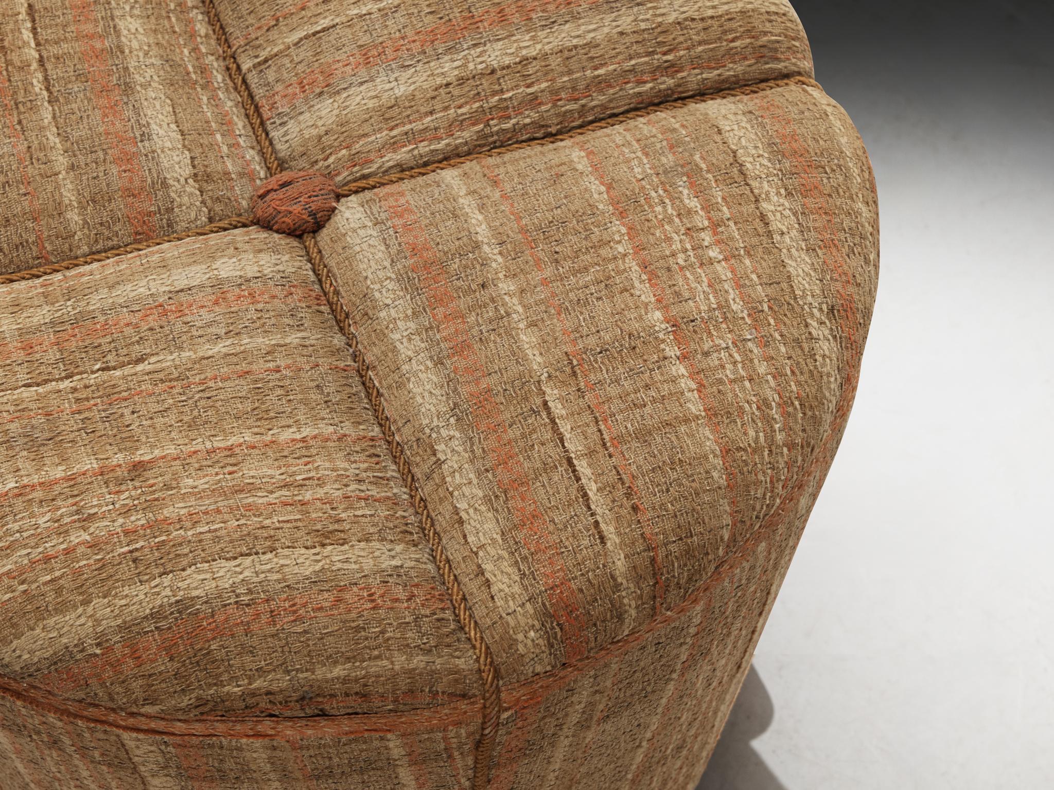 Jindrich Halabala Stools in Decorative Upholstery