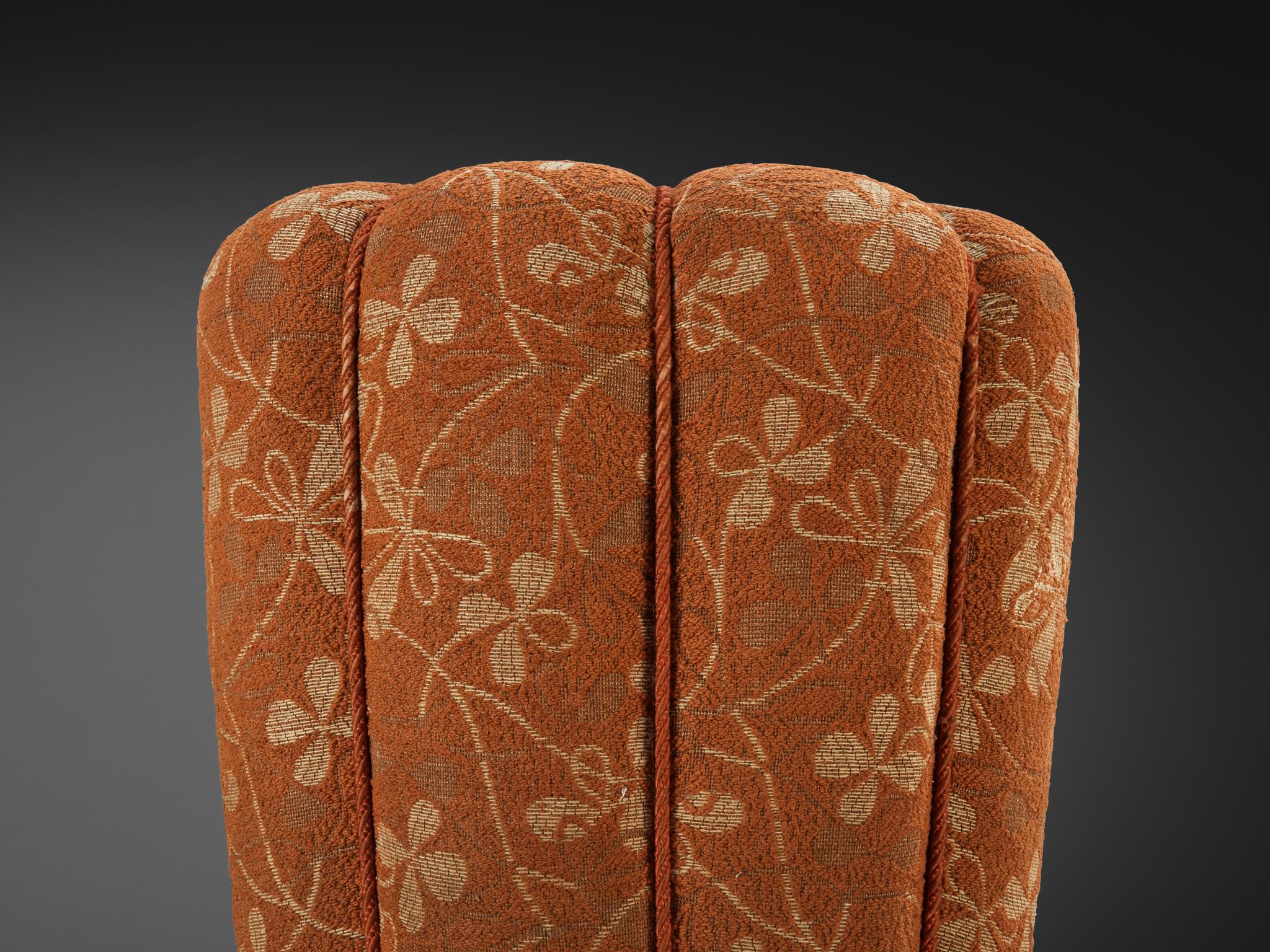 Jindrich Halabala Stools in Decorative Upholstery