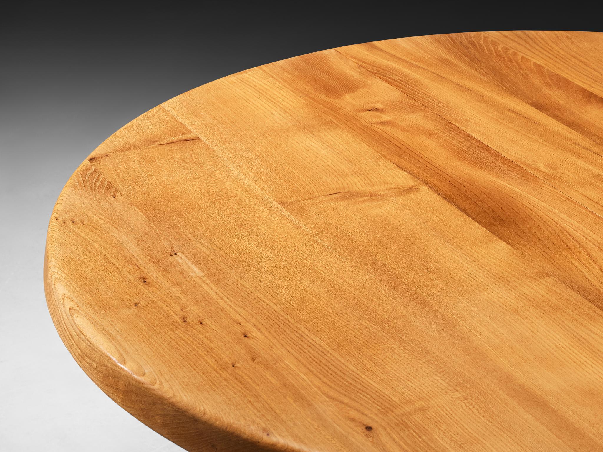 Pierre Chapo Round Table in Solid Elm