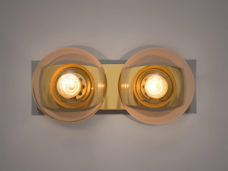 Transparent Brass Wall Lights