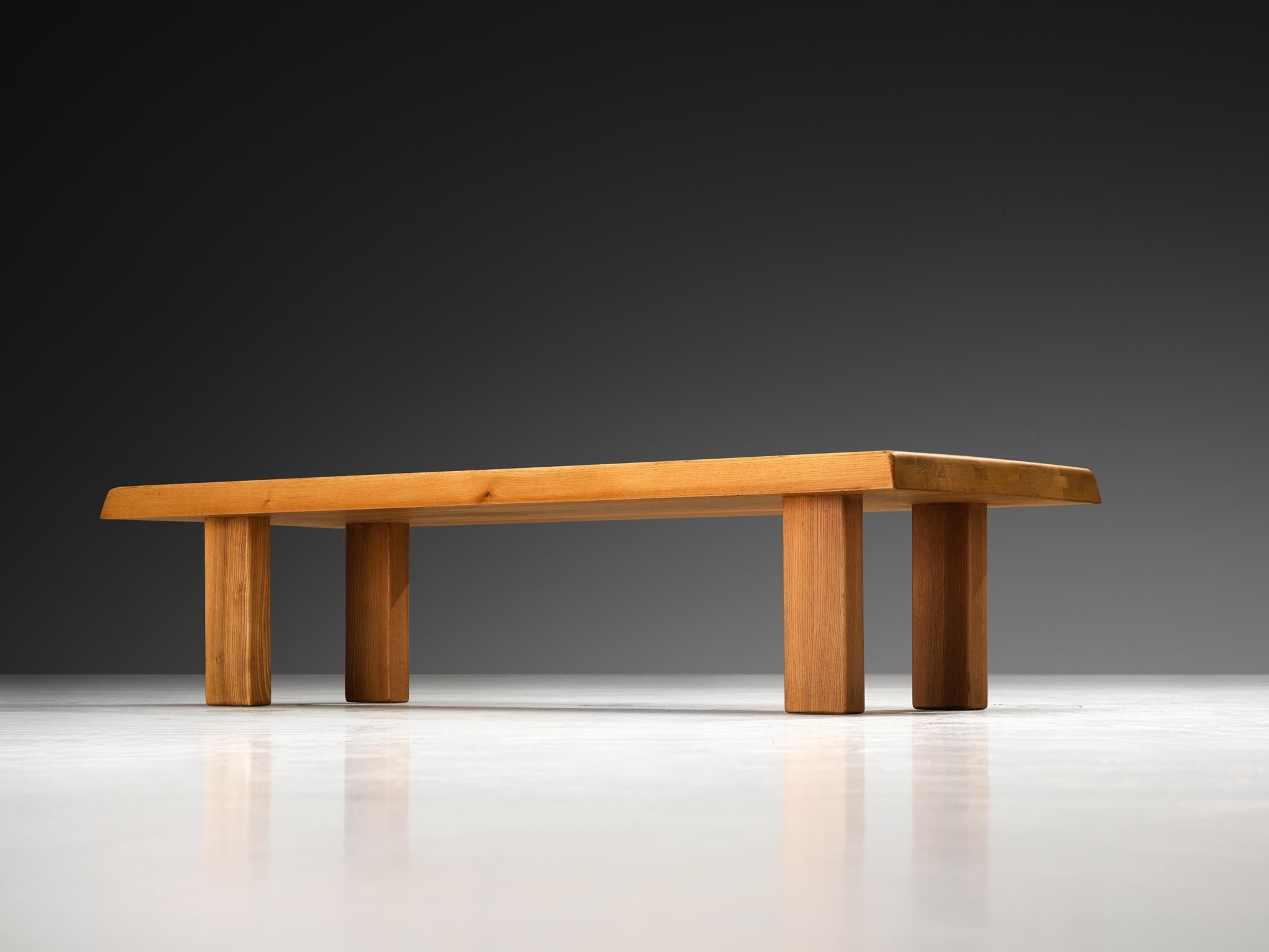 Pierre Chapo Coffee Table 'T08' in Elm