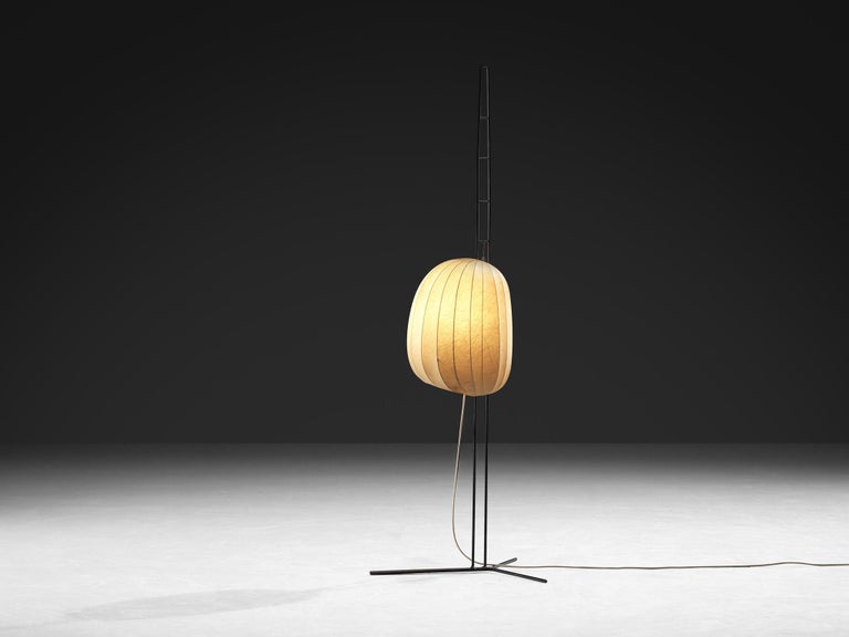 Hans Bergström for Ateljé Lyktan 'Golvlampor' Floor Lamp with Cocoon Shade