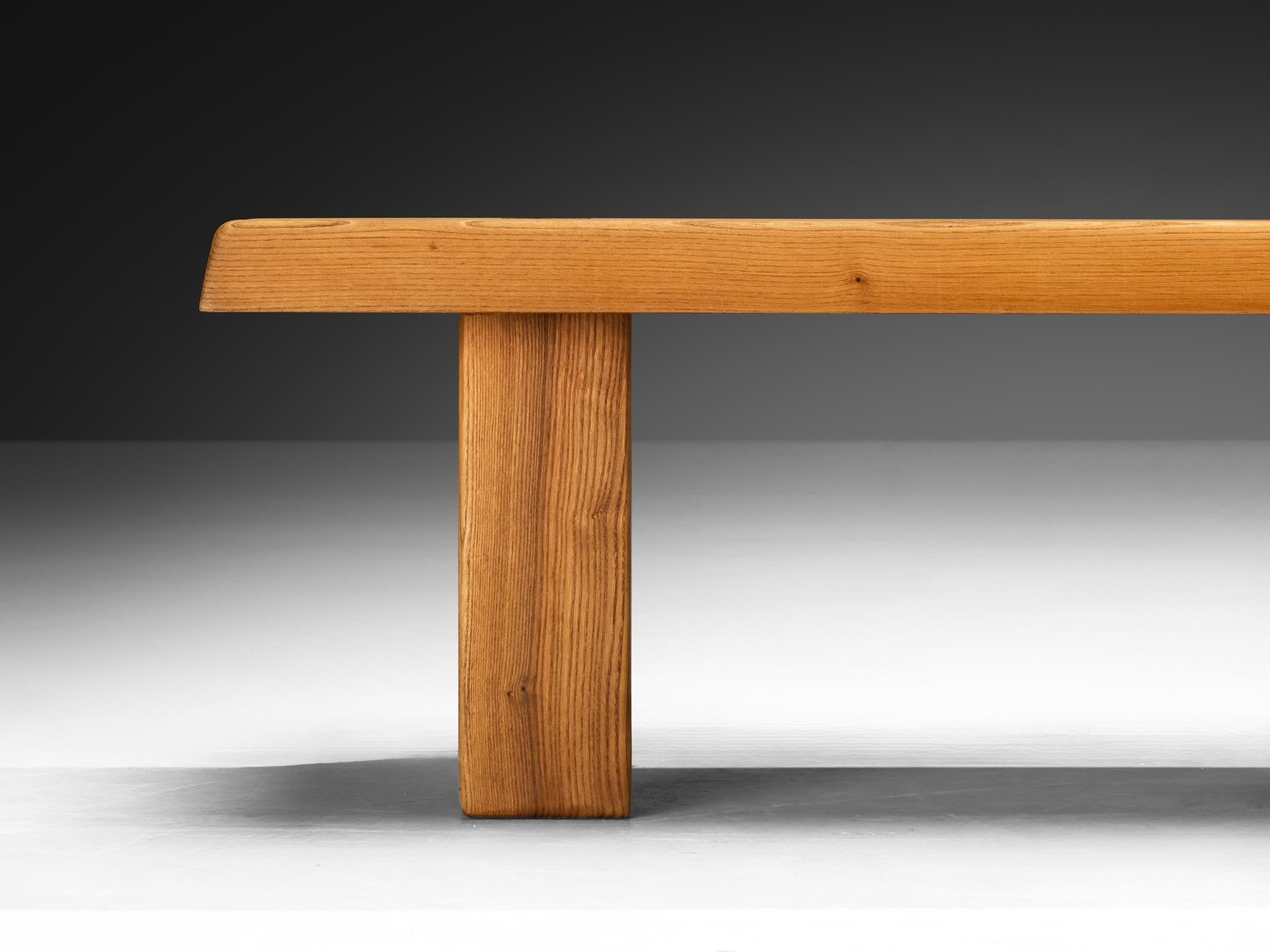 Pierre Chapo Coffee Table 'T08' in Elm