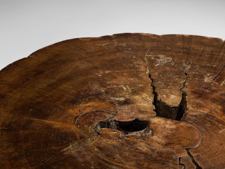 José Zanine Caldas Hand-Carved Coffee Table in Brazilian Hardwood