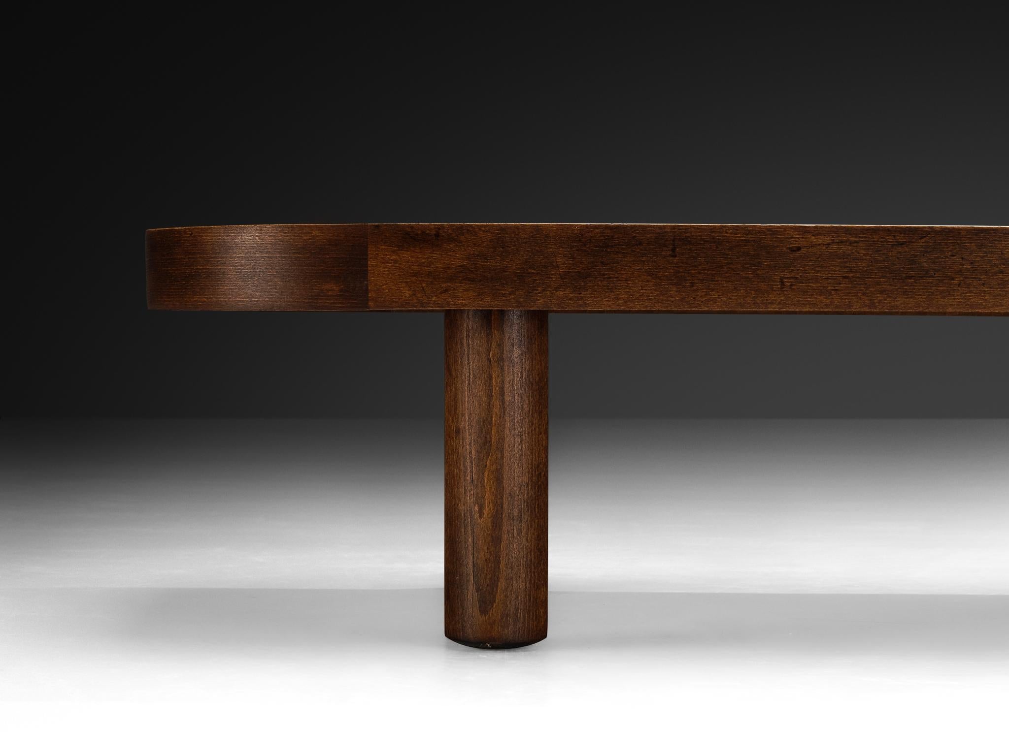 Roger Capron Large ‘Sou-Chong’ Coffee Table in Ceramic and Wood